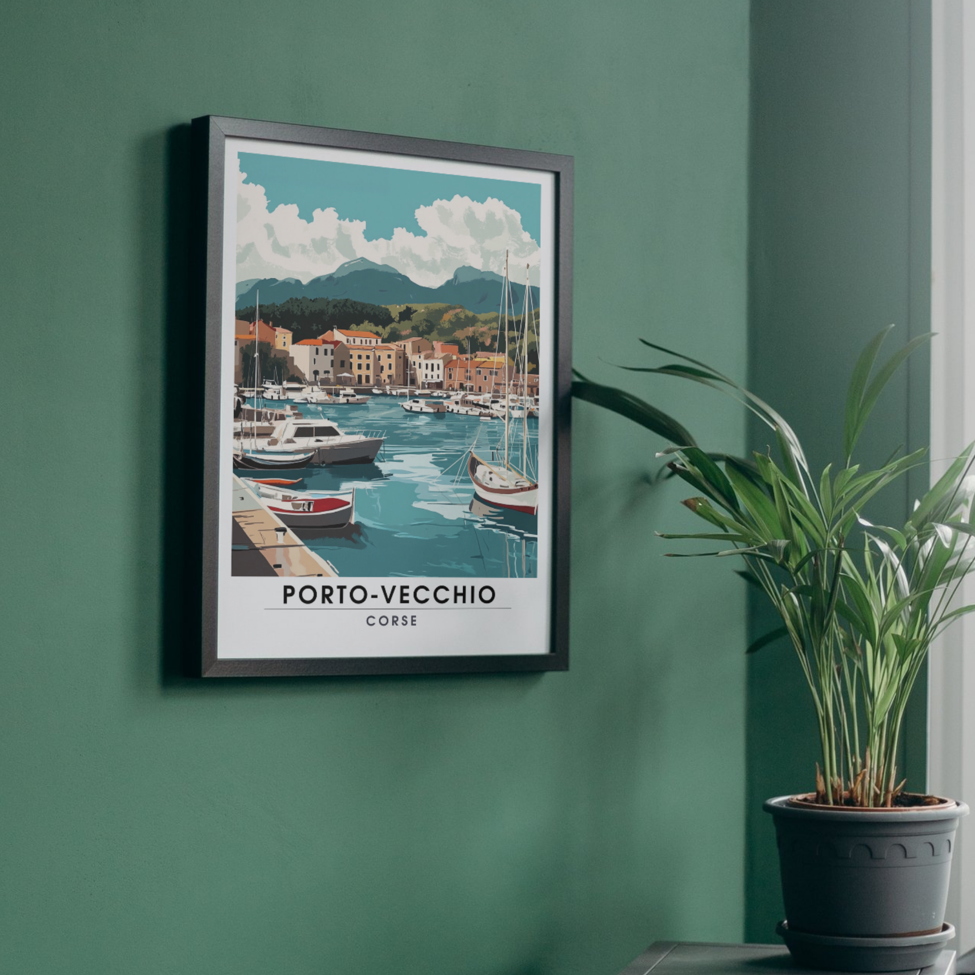 Affiche Porto Vecchio | Impression Corse | Affiche Corse