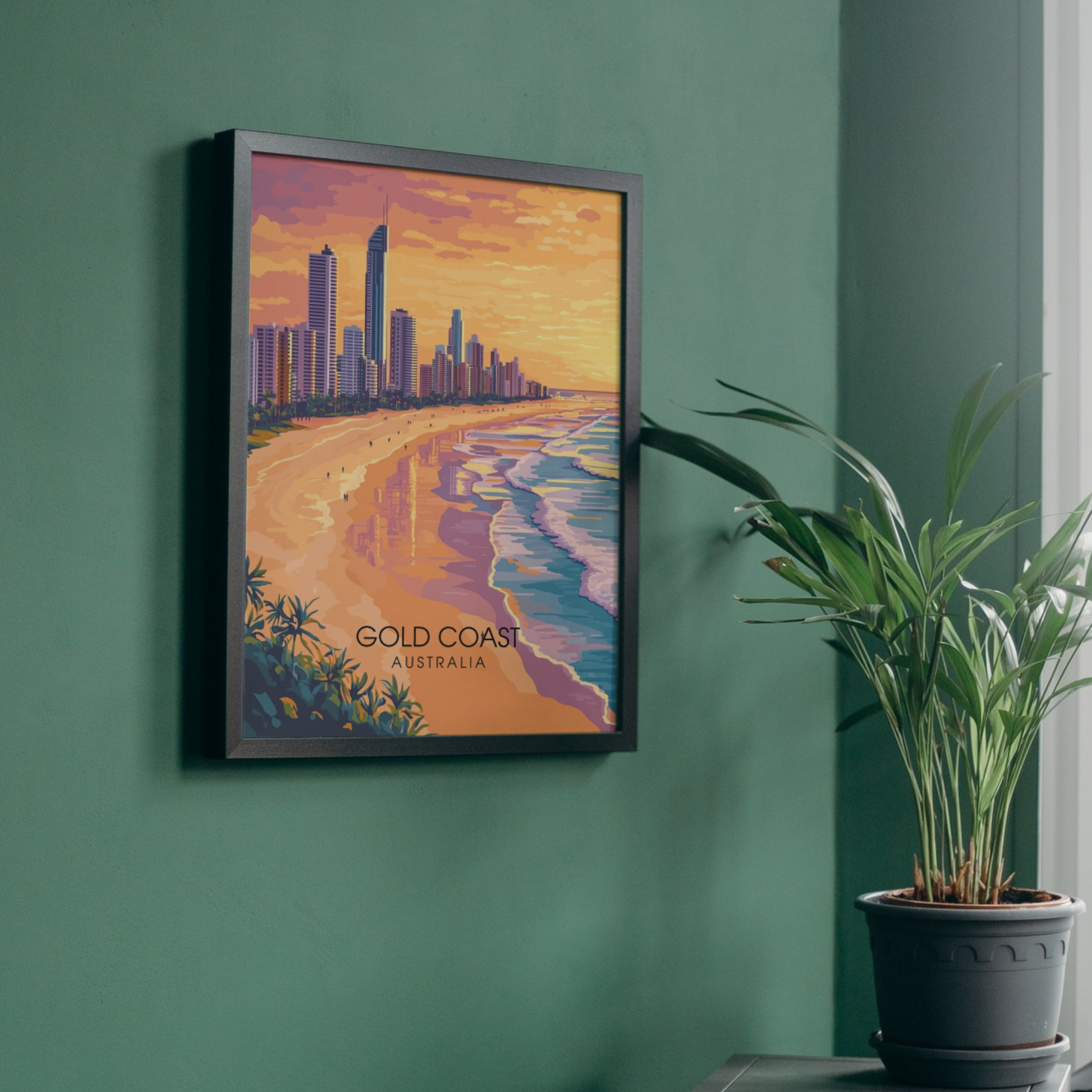 Affiche Côte d'Or | Poster décoratif Australie | Affiche Australie