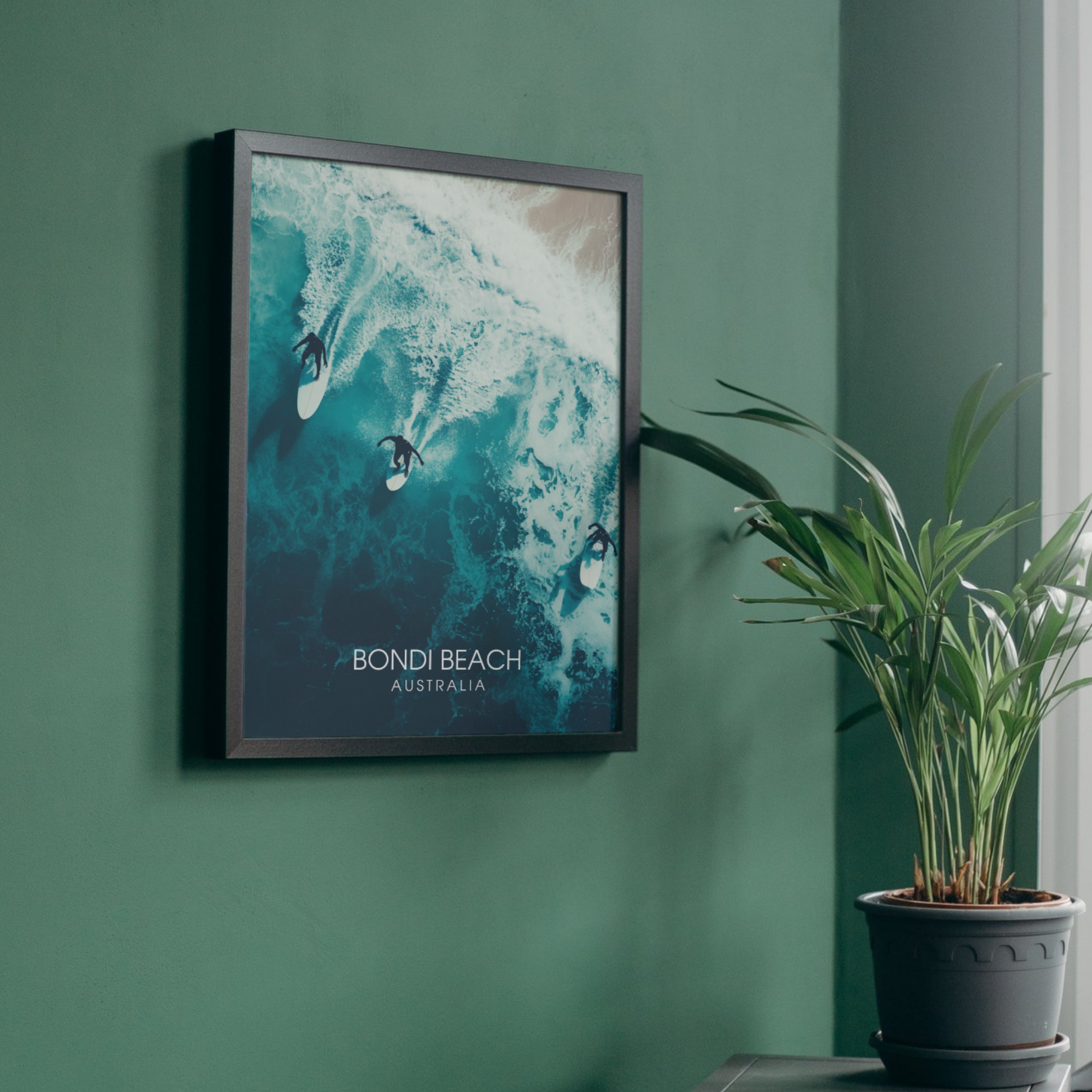 Affiche Plage de Bondi | Impression de voyage Australie | Affiche Australie