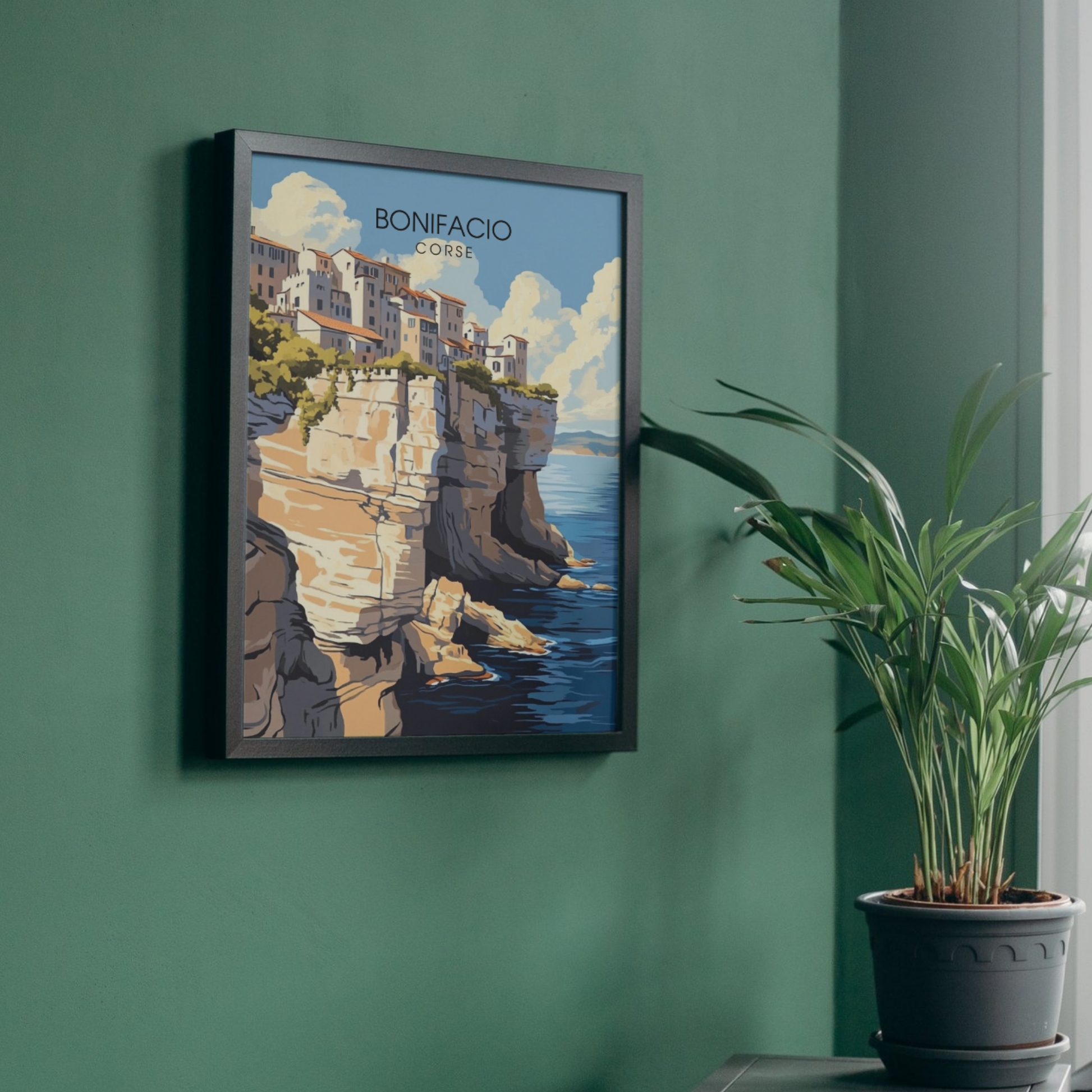 Affiche Bonifacio | Poster Corse | Affiche Corse