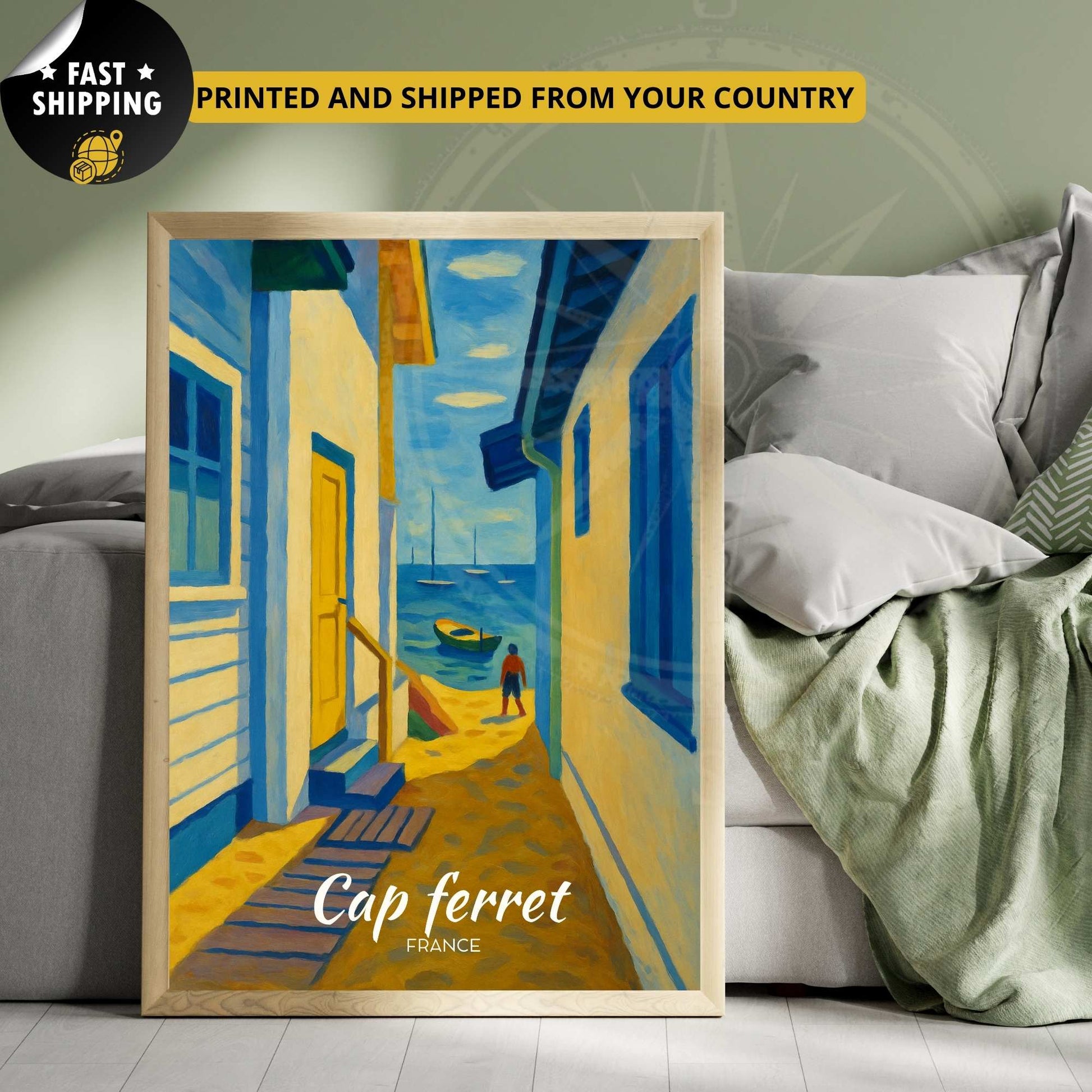 Affiche de voyage Cap Ferret