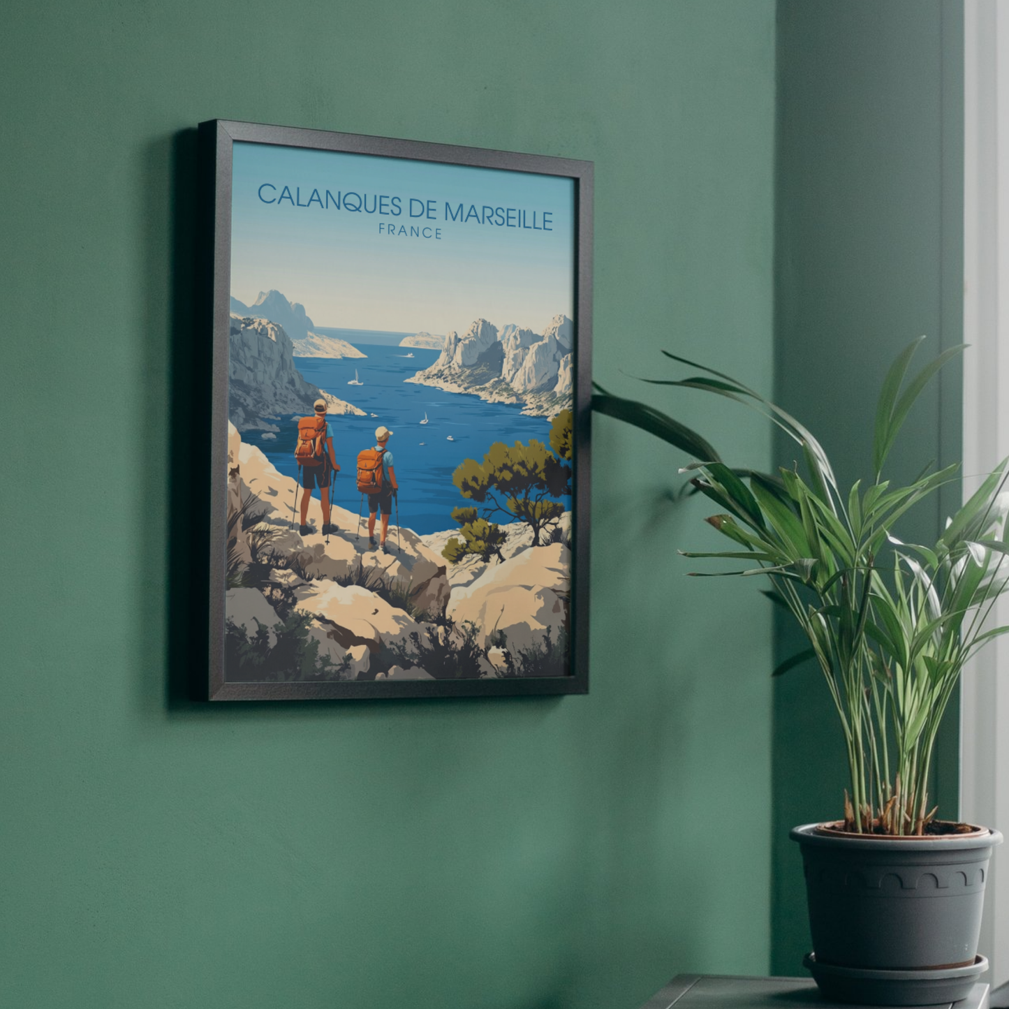 Impression France | Affiche Calanques de Marseille| Impression Calanques de Marseille
