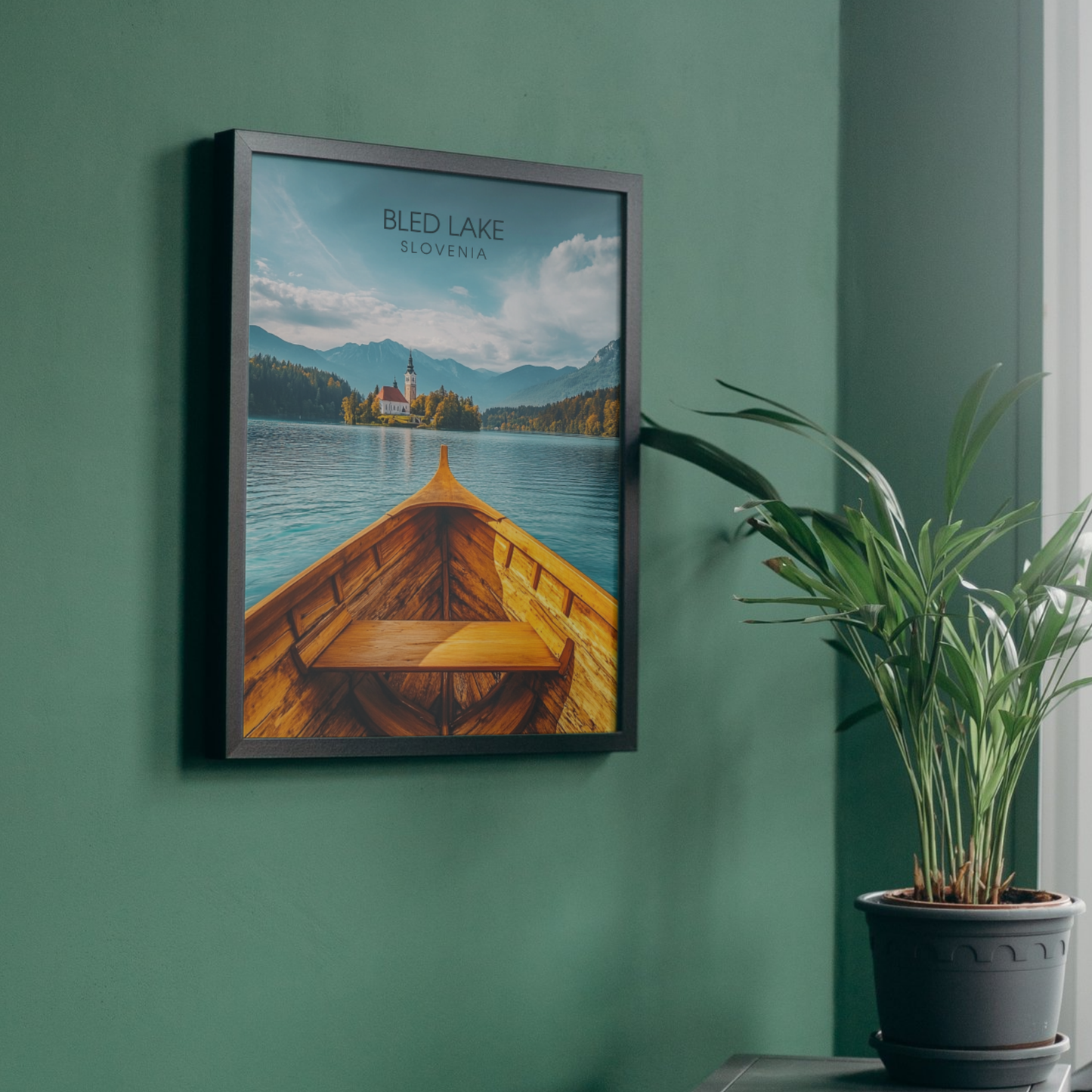 Affiche Lac de Bled | Poster Slovénie | Affiche Lac