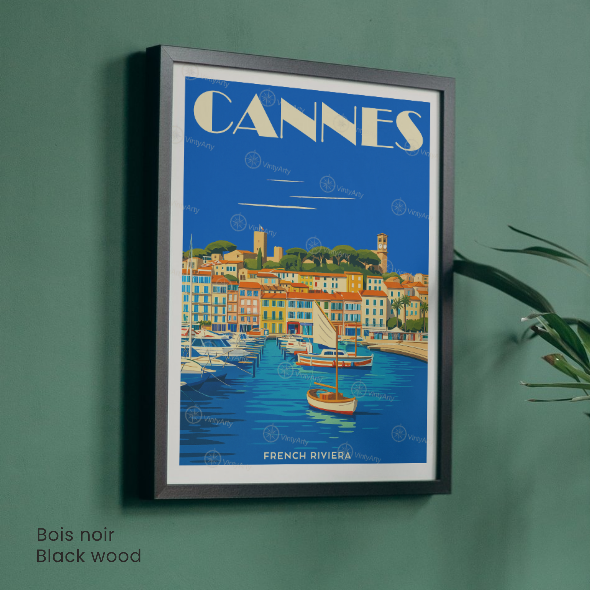 Affiche Cannes | Impression French Riviera | Affiche France
