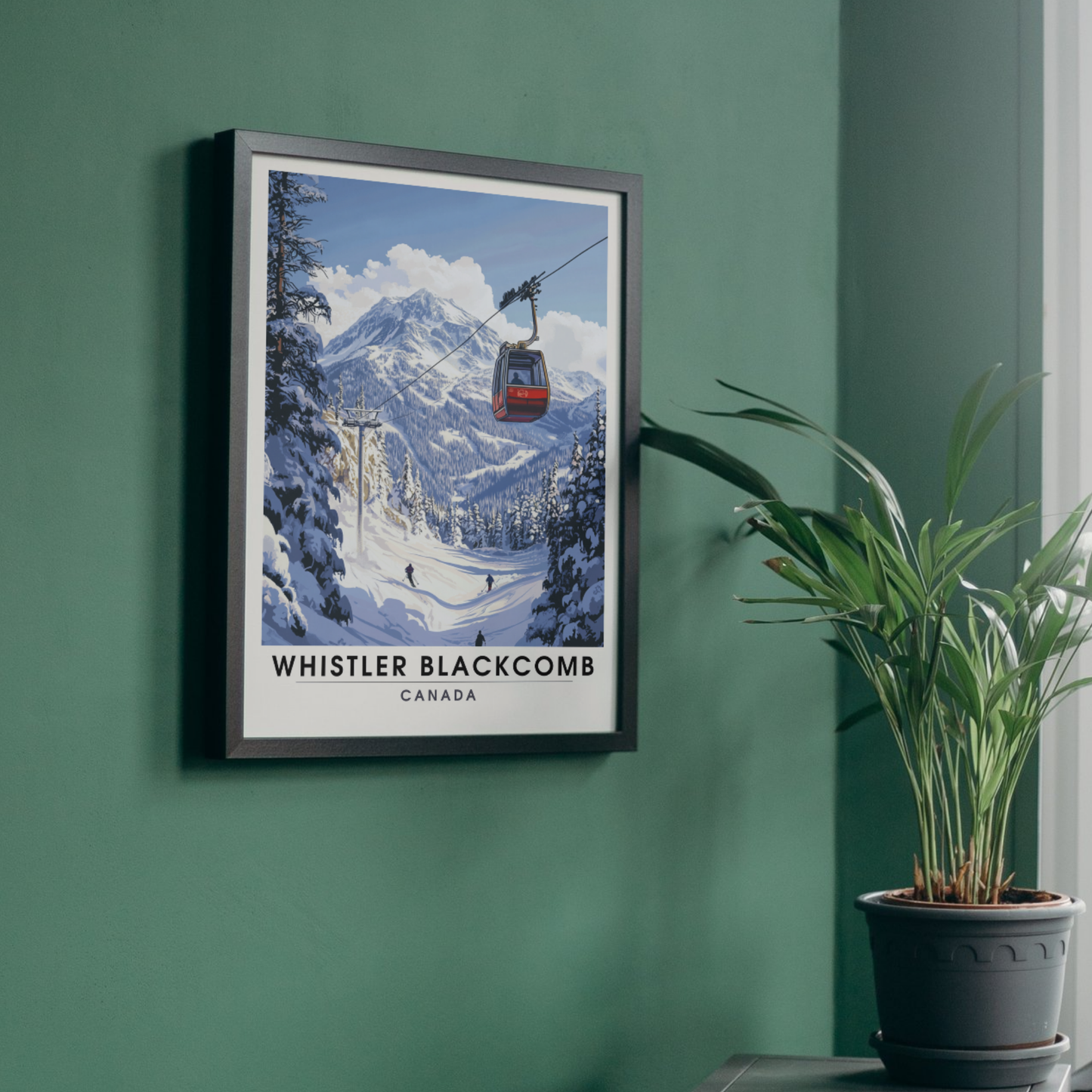 Affiche Whistler Blackcomb, Canada | Poster Whistler Blackcomb | Affiche Ski