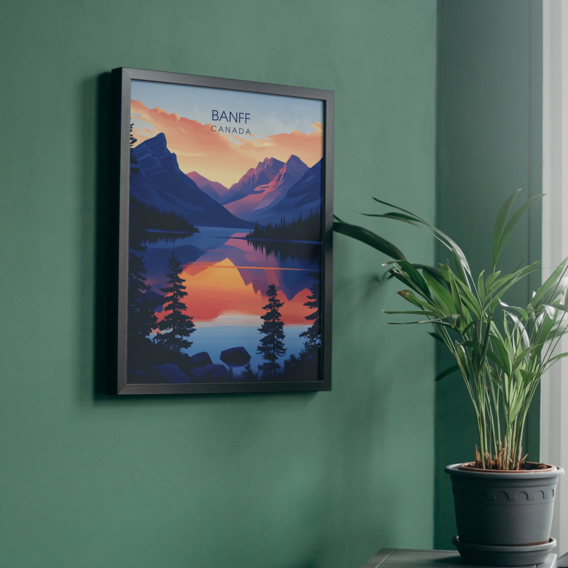 Affiche Parc national de Banff | Poster Murale Canada | Affiche Canada