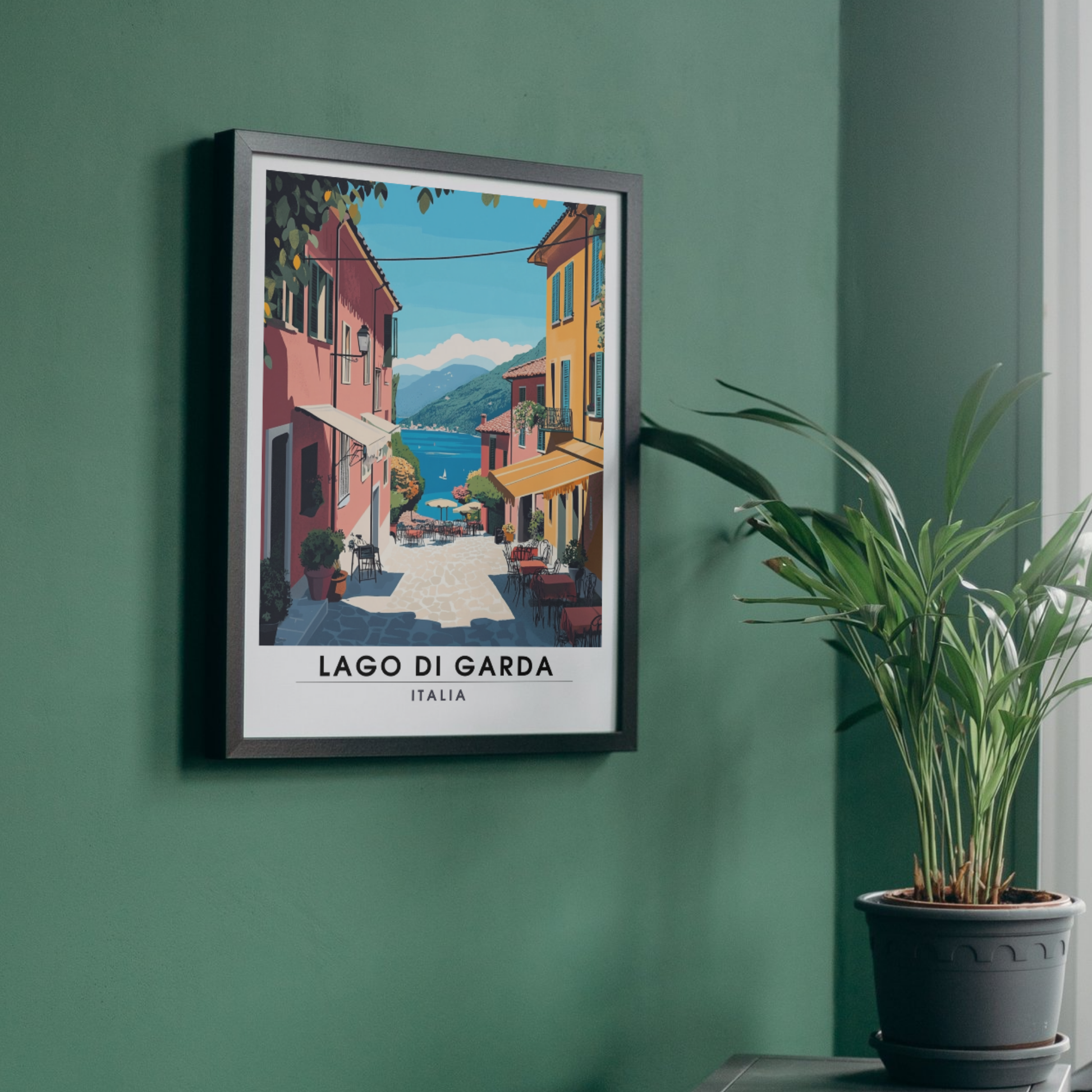 Affiche Lac de Garde | Impression Italie | Affiche Lac