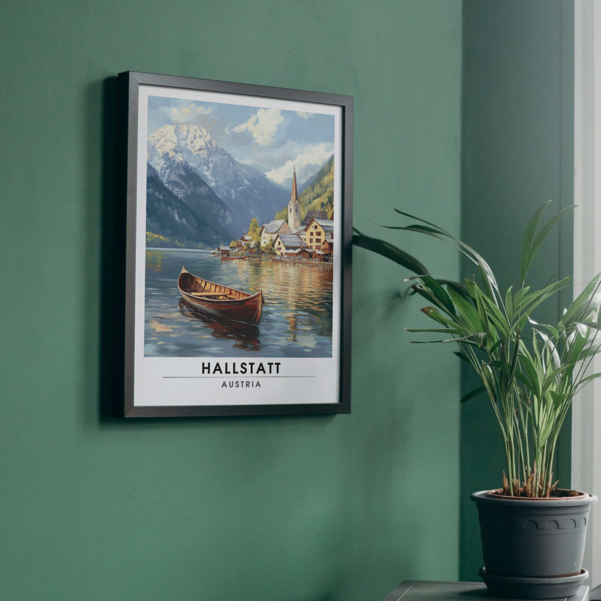 Affiche Hallstatt | Poster Autriche | Affiche Autriche