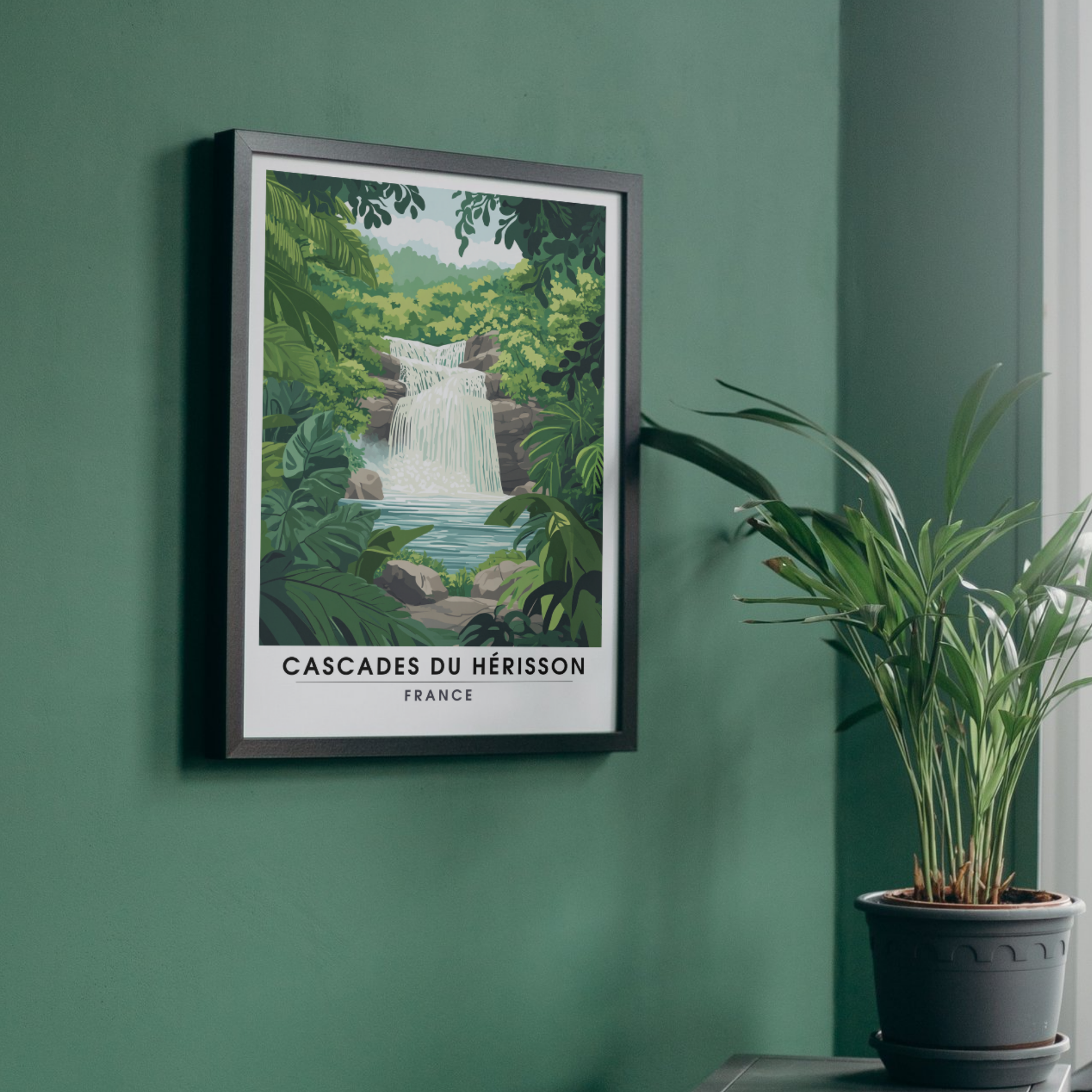 Affiche Cascades du Hérisson | Impression france | France