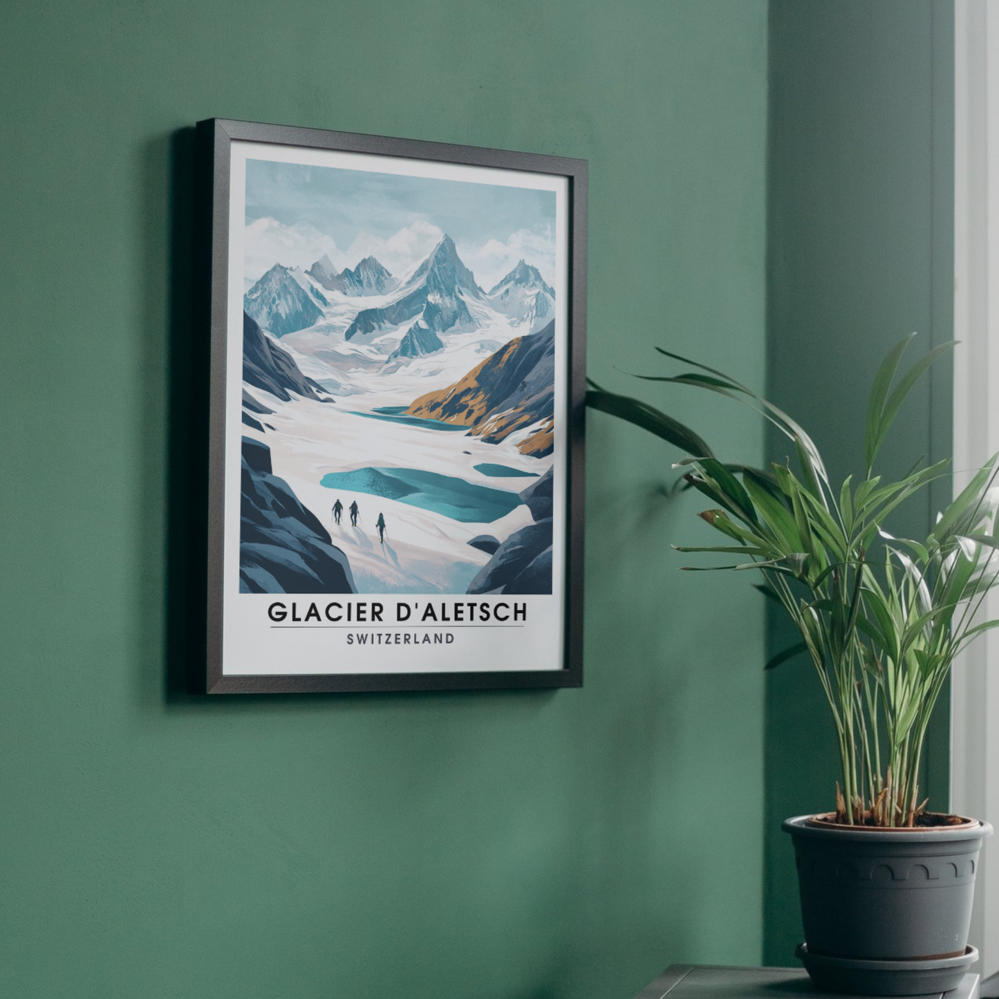 Affiche Glacier d'Aletsch | Poster Suisse | Affiche Suisse