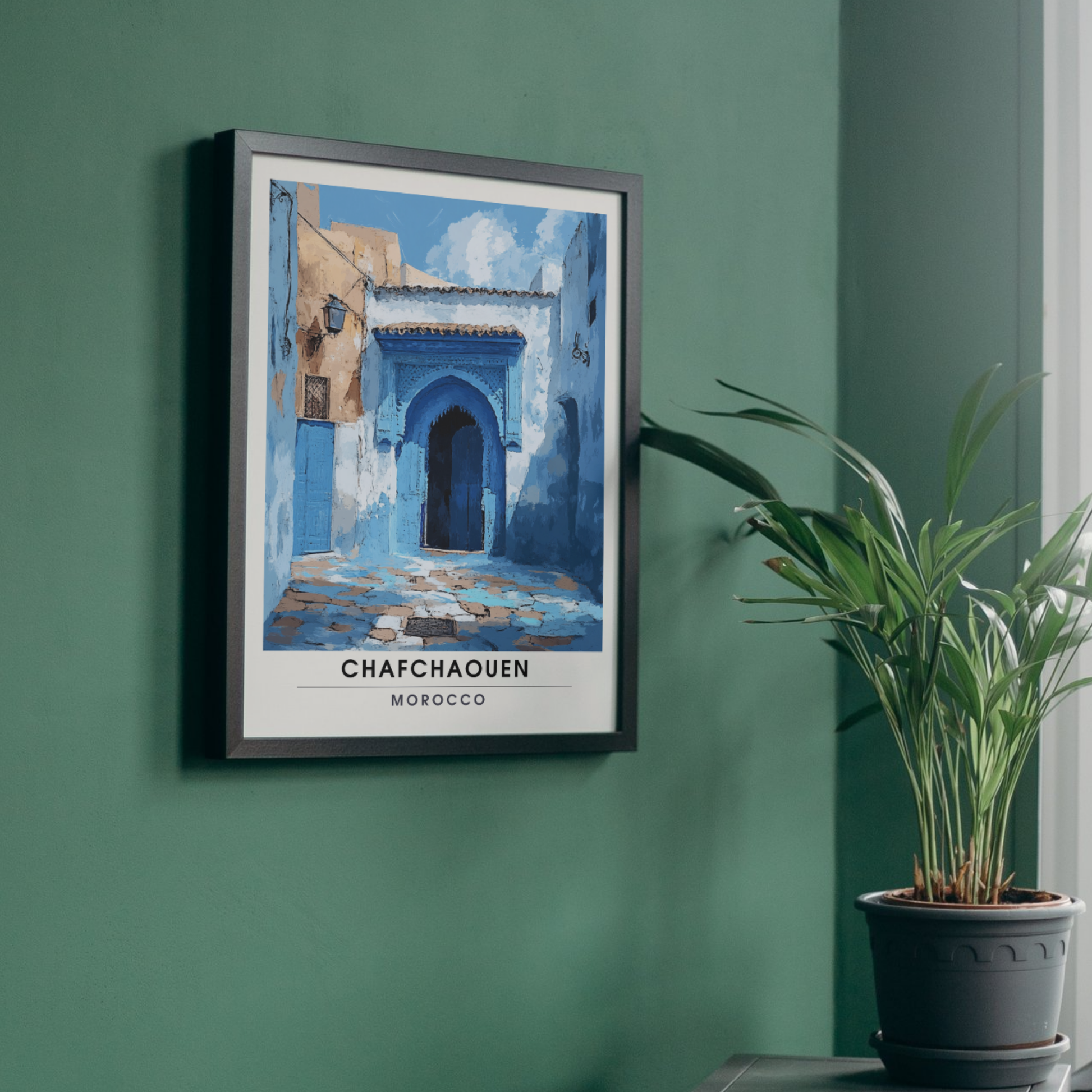 Affiche Chefchaouen | Impression Maroc | Affiche Maroc