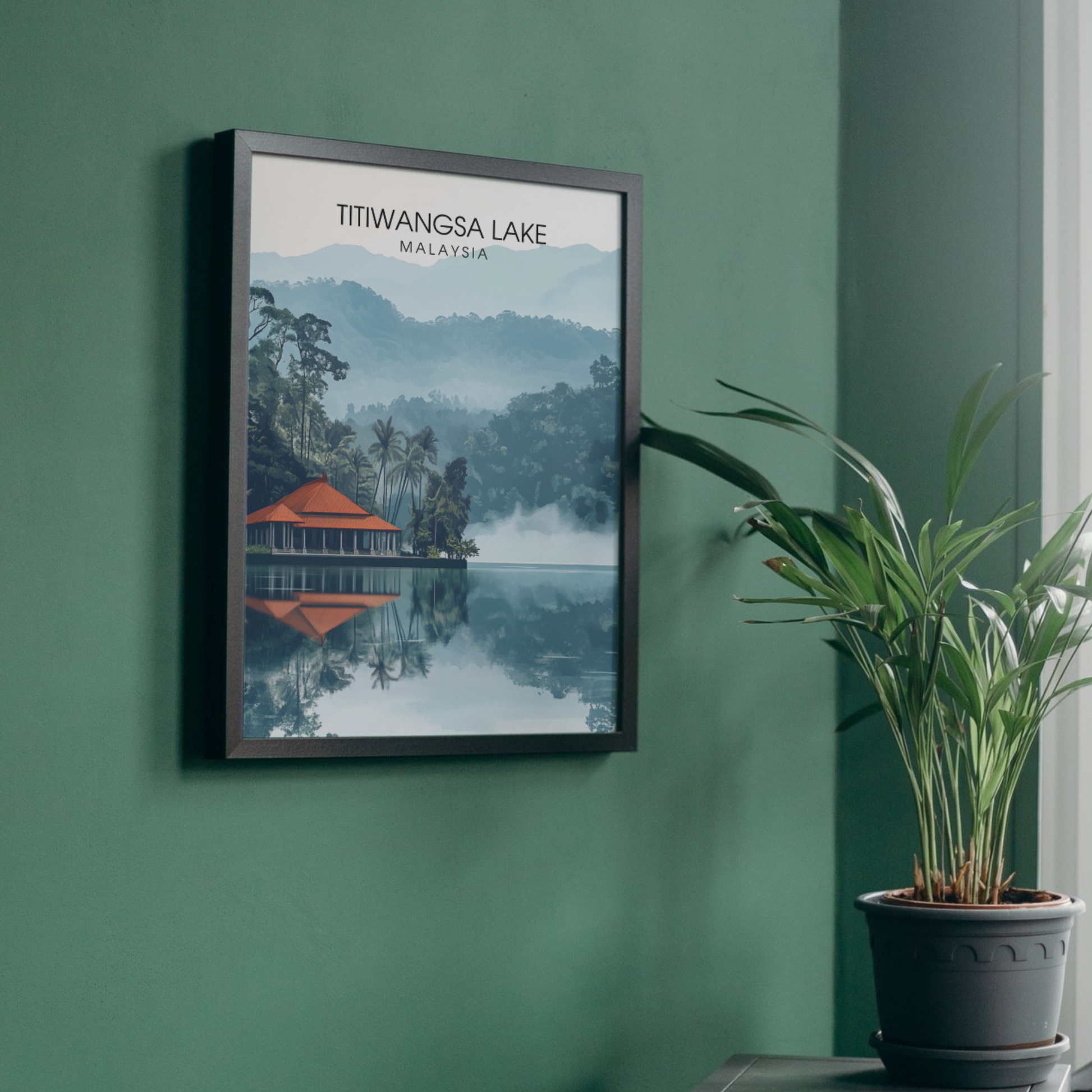 Affiche Titiwangsa lake | Impression Malaysia | Affiche Lake