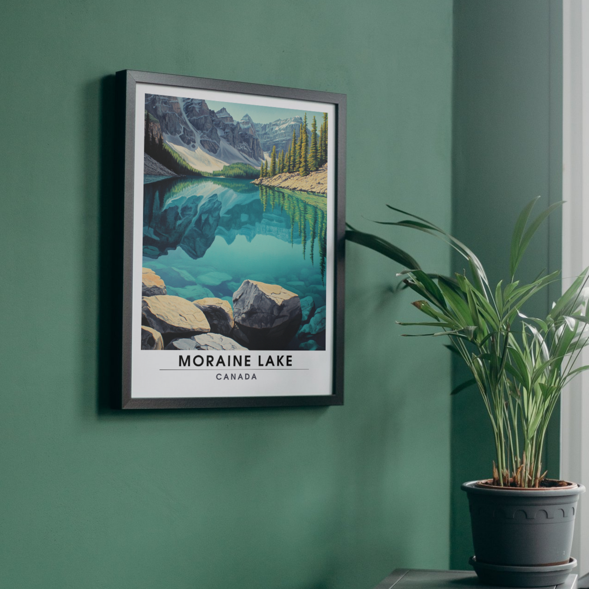 Affiche Lac Moraine | Impression Canada | Affiche Lac