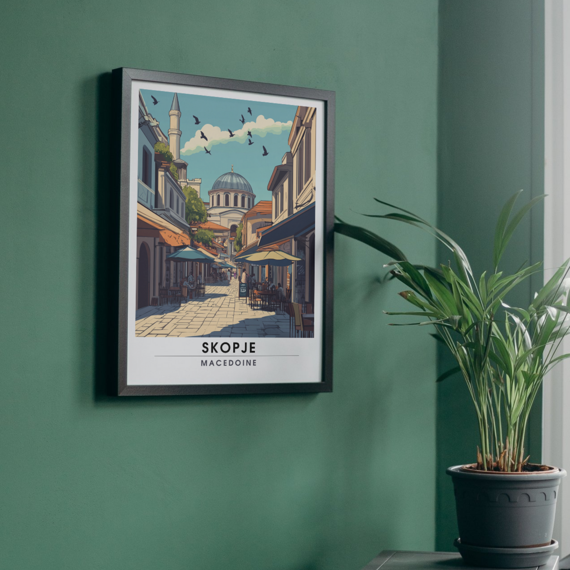 Affiche Skopje | Impression Macédoine | Affiche Macédoine