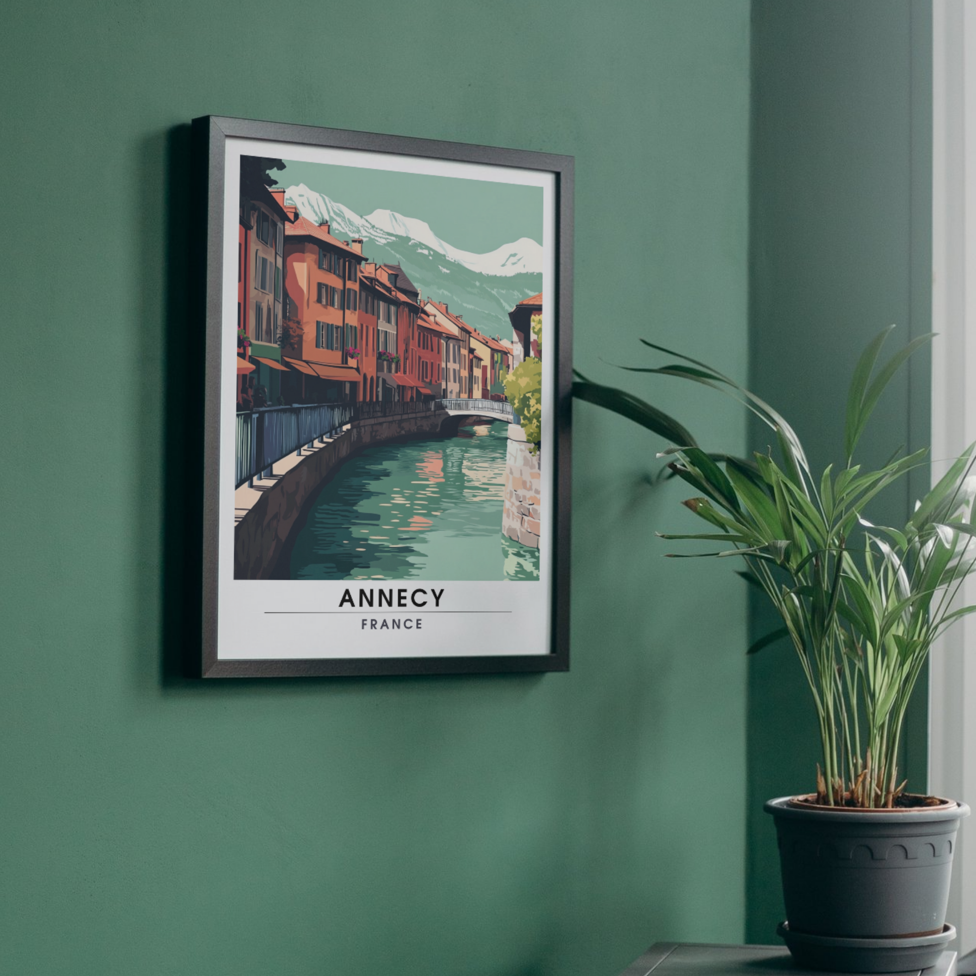Affiche Annecy | Poster de voyage France | Affiche France
