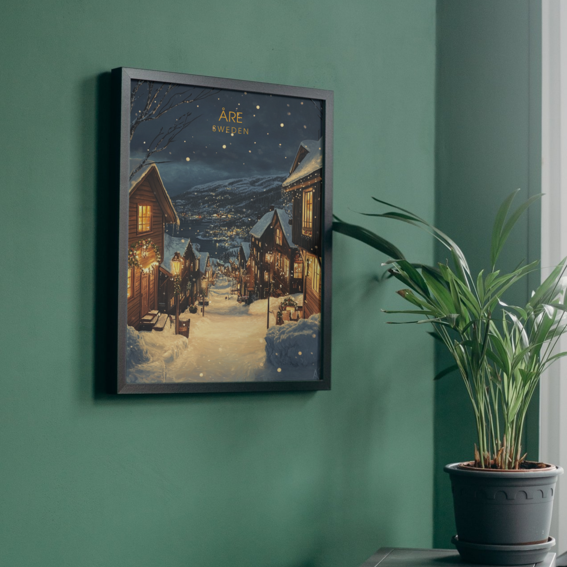Affiche Åre | Poster décoratif Suède | Affiche Suède