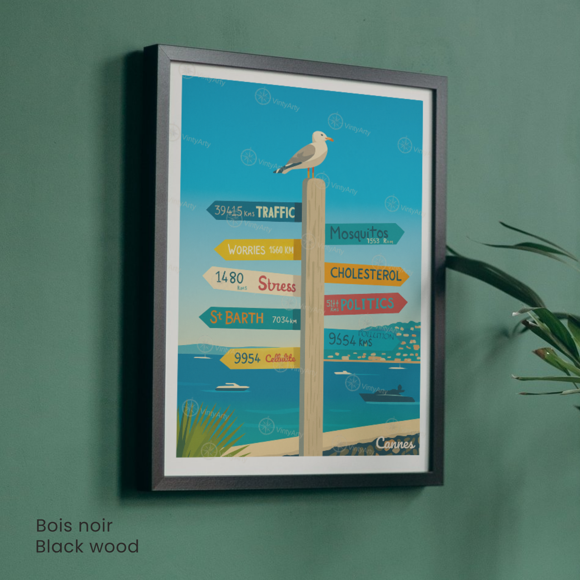 Affiche Cannes | Impression déco Côte d’Azur | Affiche France