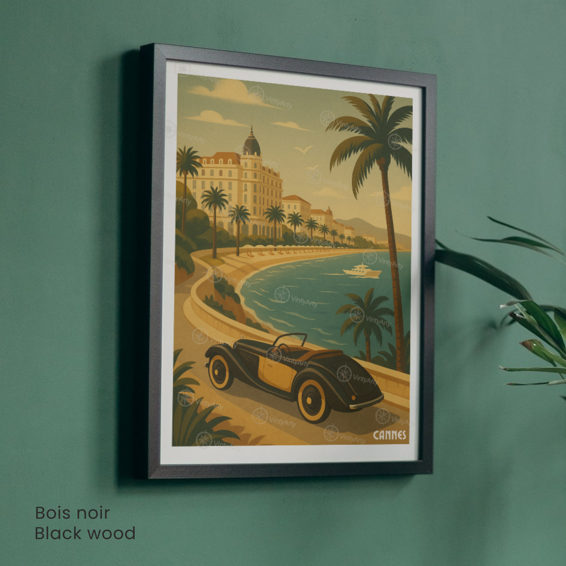 Affiche Cannes | Impression de voyage French Riviera | Affiche France