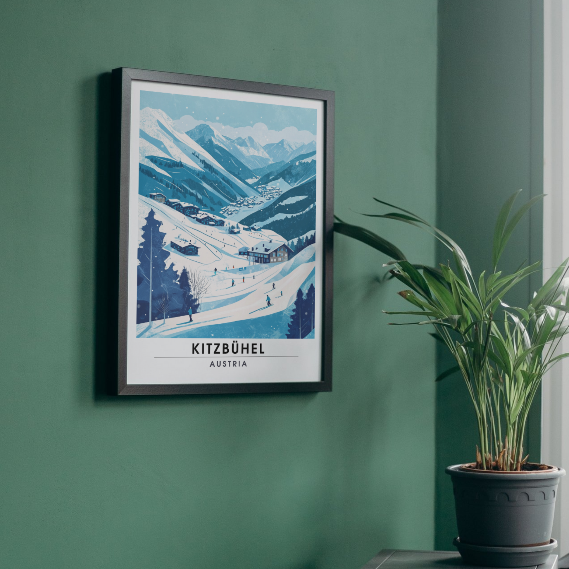 Affiche Kitzbühel | Poster Autriche | Affiche Autriche