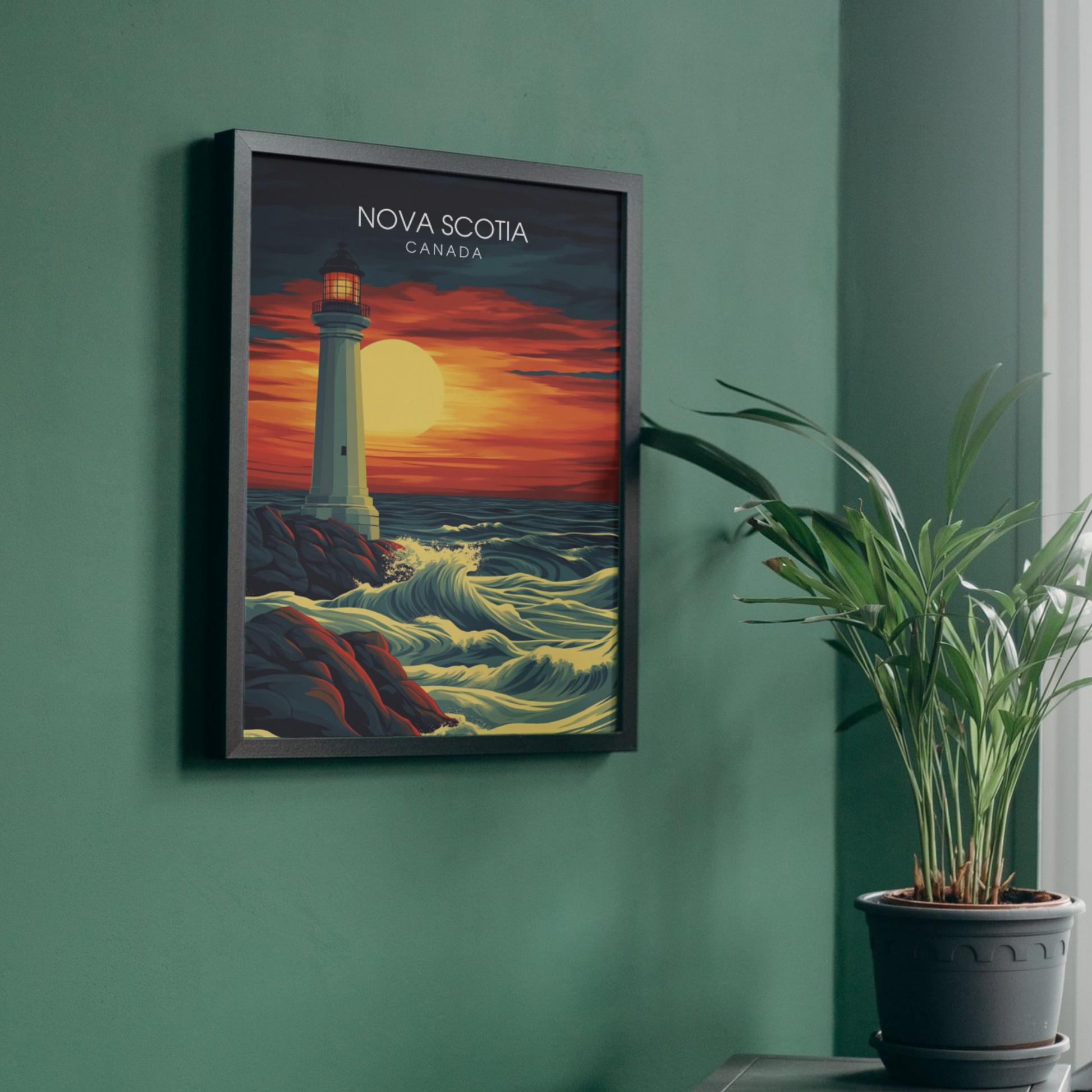 Affiche Nouvelle Écosse | Poster de voyage Canada | Affiche Canada