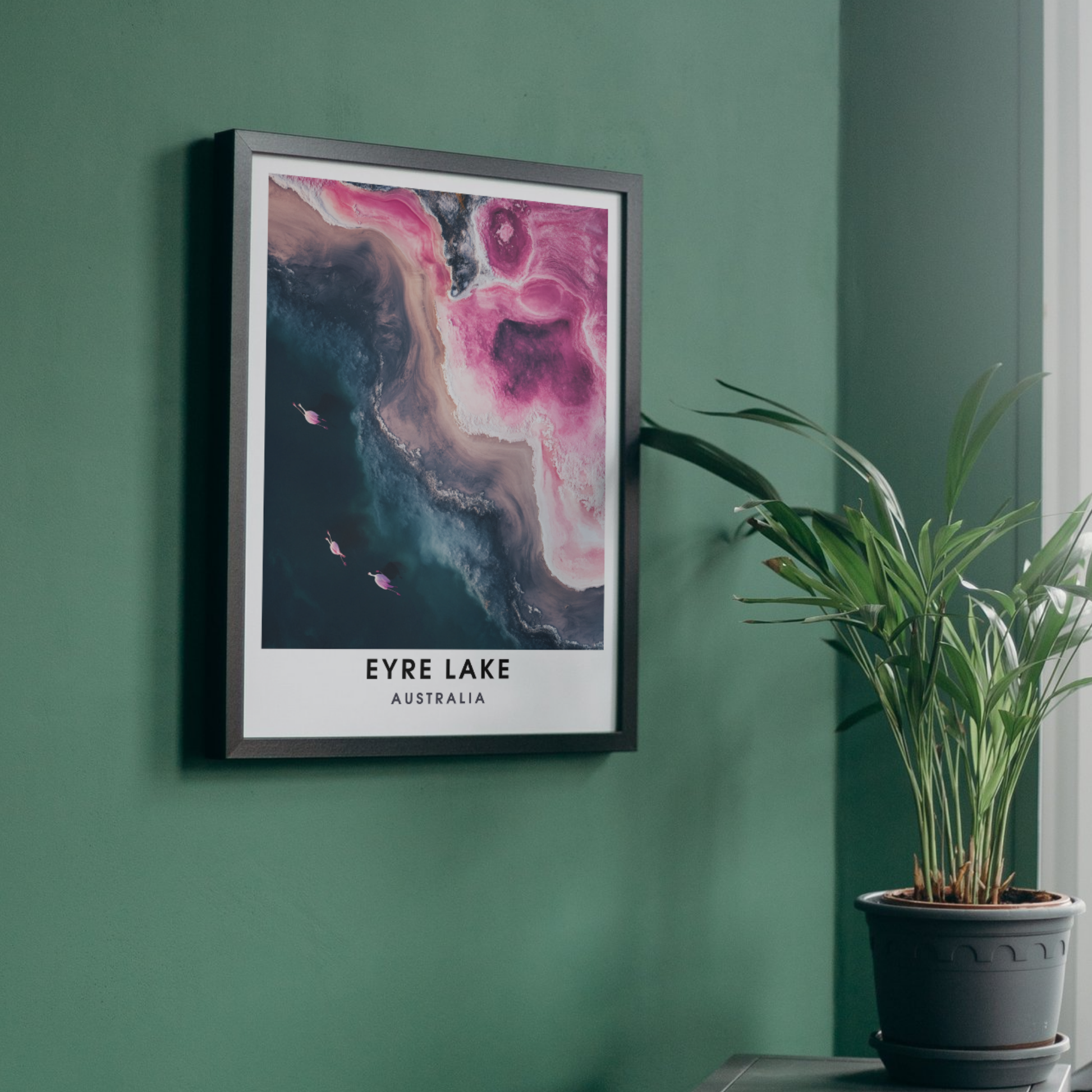 Affiche lac Eyre | Impression de voyage Australie | Affiche Lac