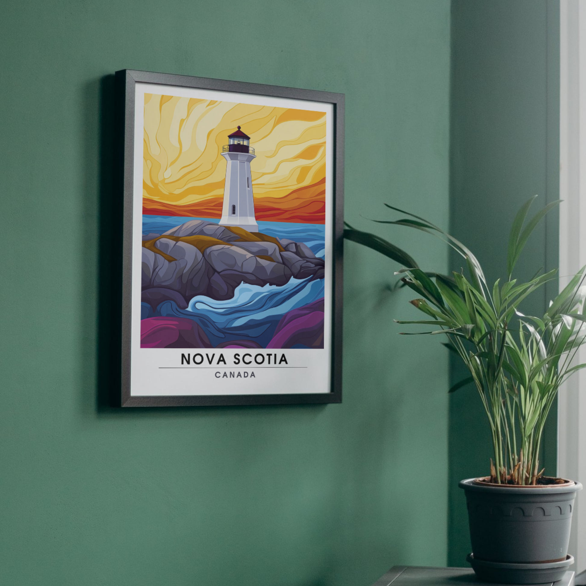 Affiche Nouvelle Écosse | Impression de voyage Canada | Affiche Canada