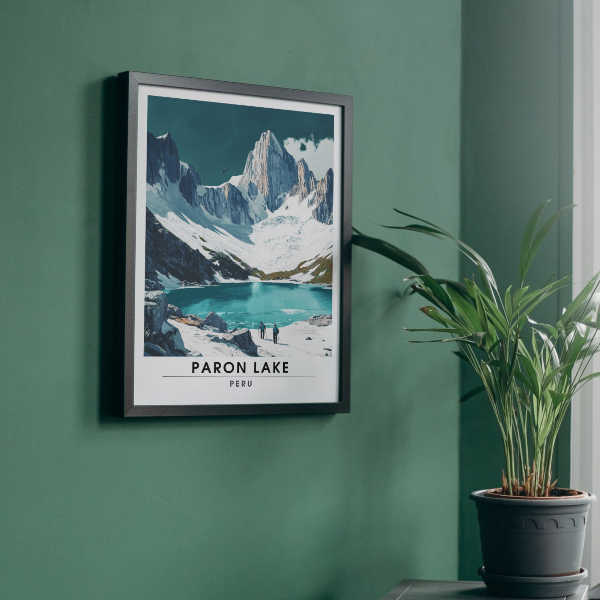 Affiche Lac Paron | Poster de voyage Pérou | Affiche Lac