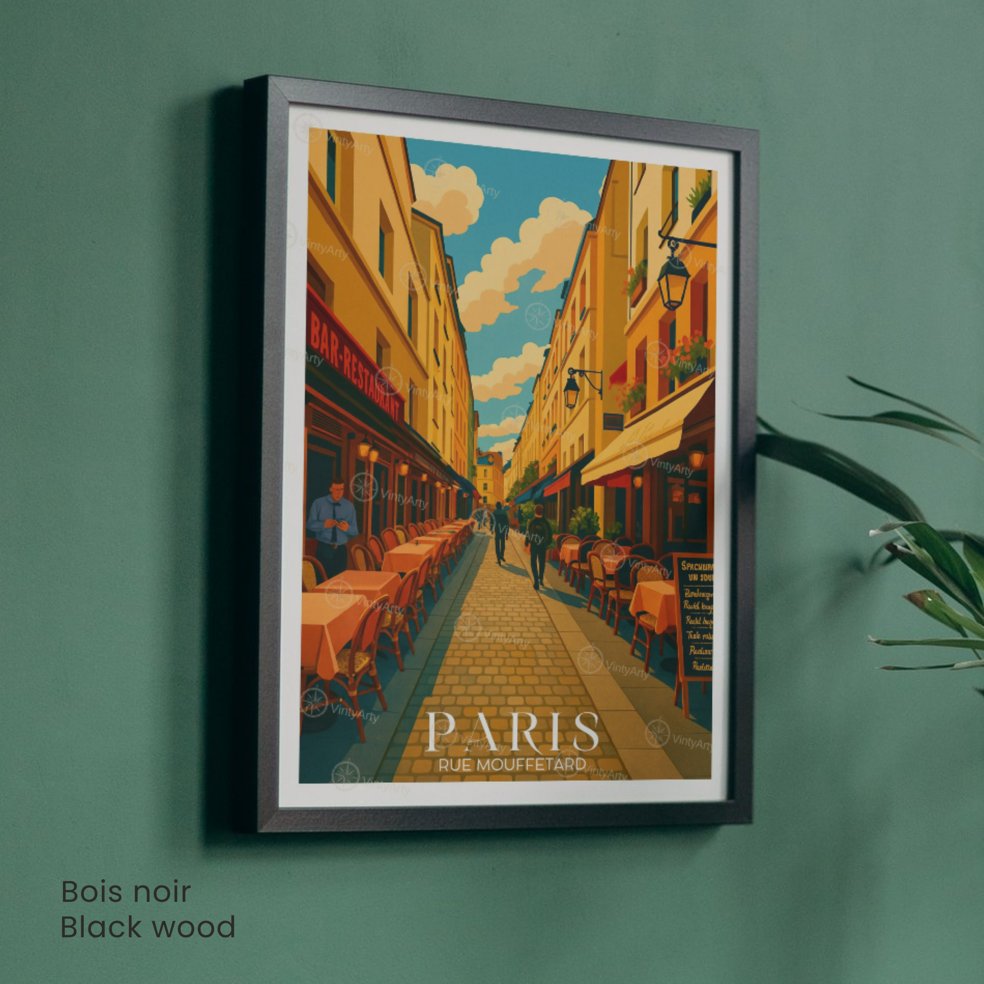 Affiche Paris | Impression Rue Mouffetard | Affiche France