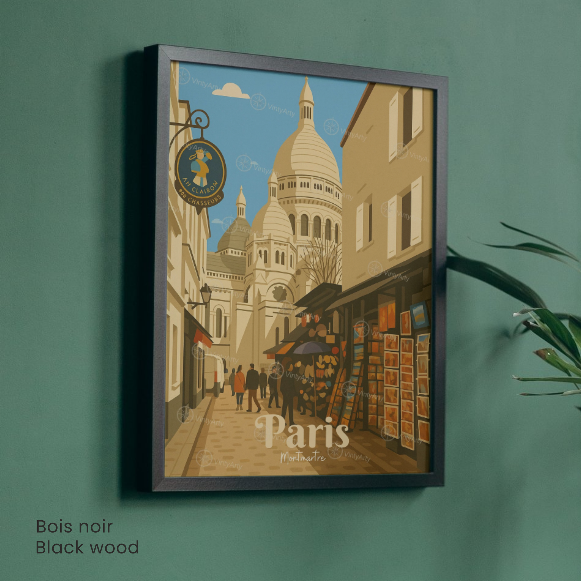 Affiche Paris | Poster décoration Montmartre - Sacré Cœur | Affiche France