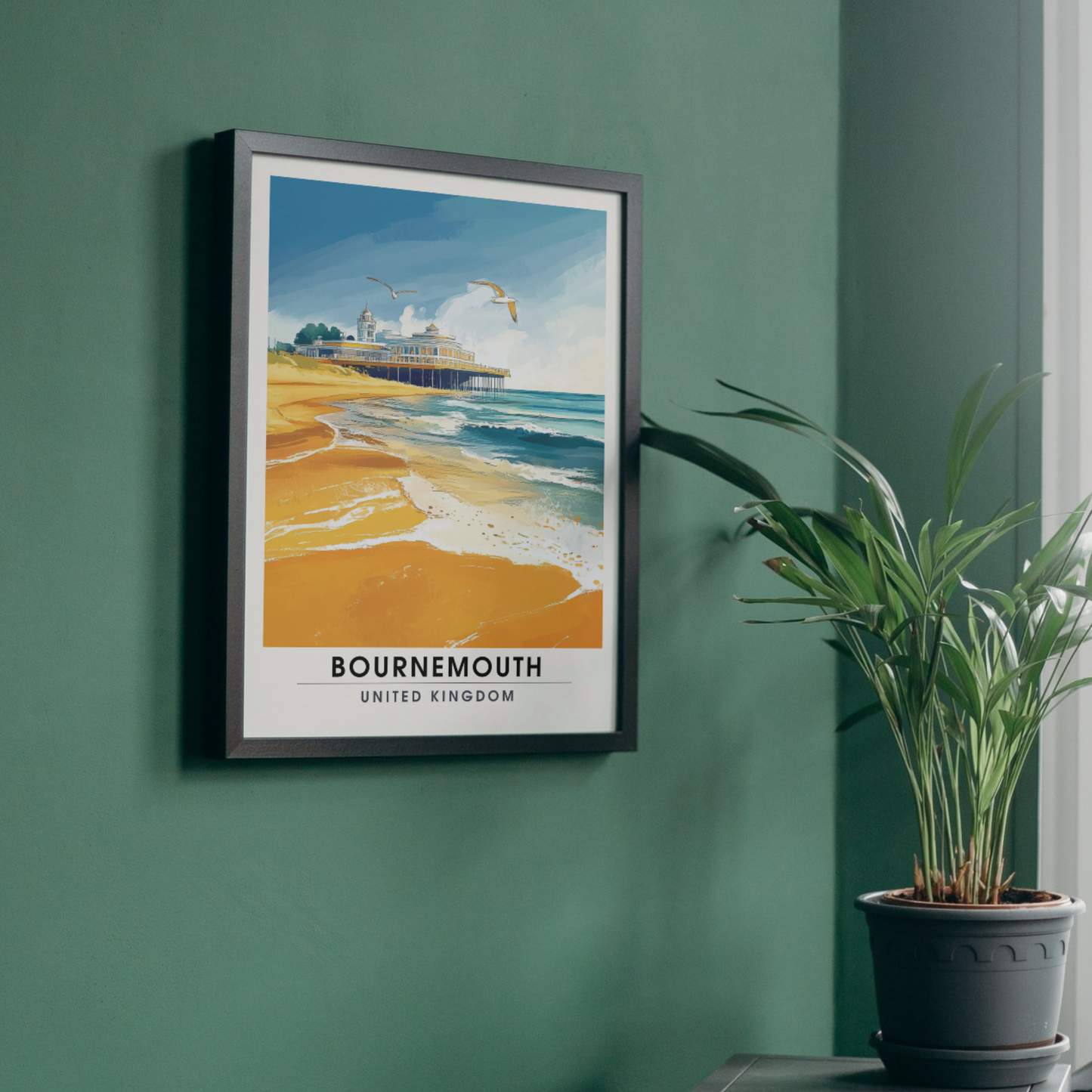 Bournemouth Poster | Bournemouth Print | United Kingdom