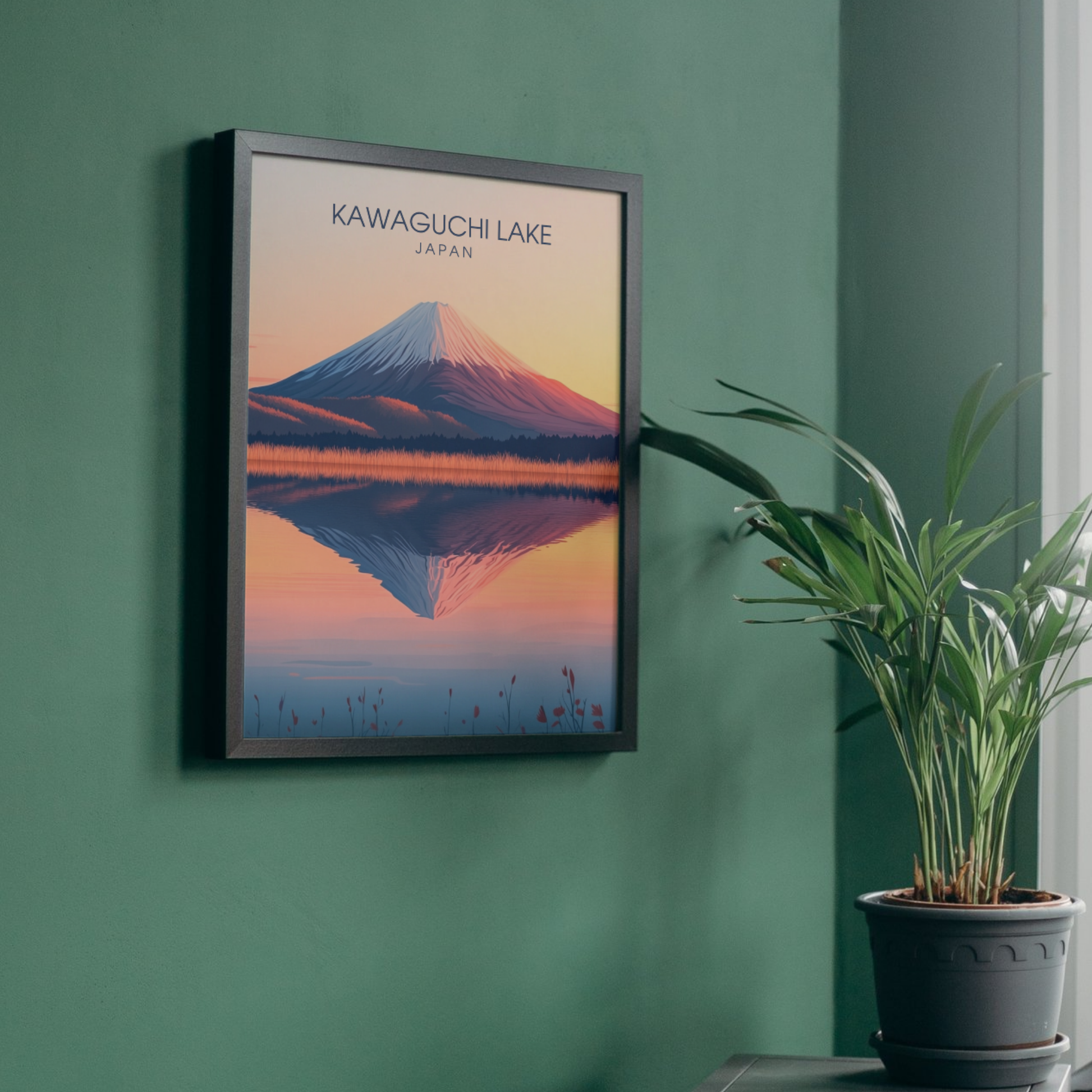 Affiche Kawaguchi Lake| Impression Japan | Affiche Lake