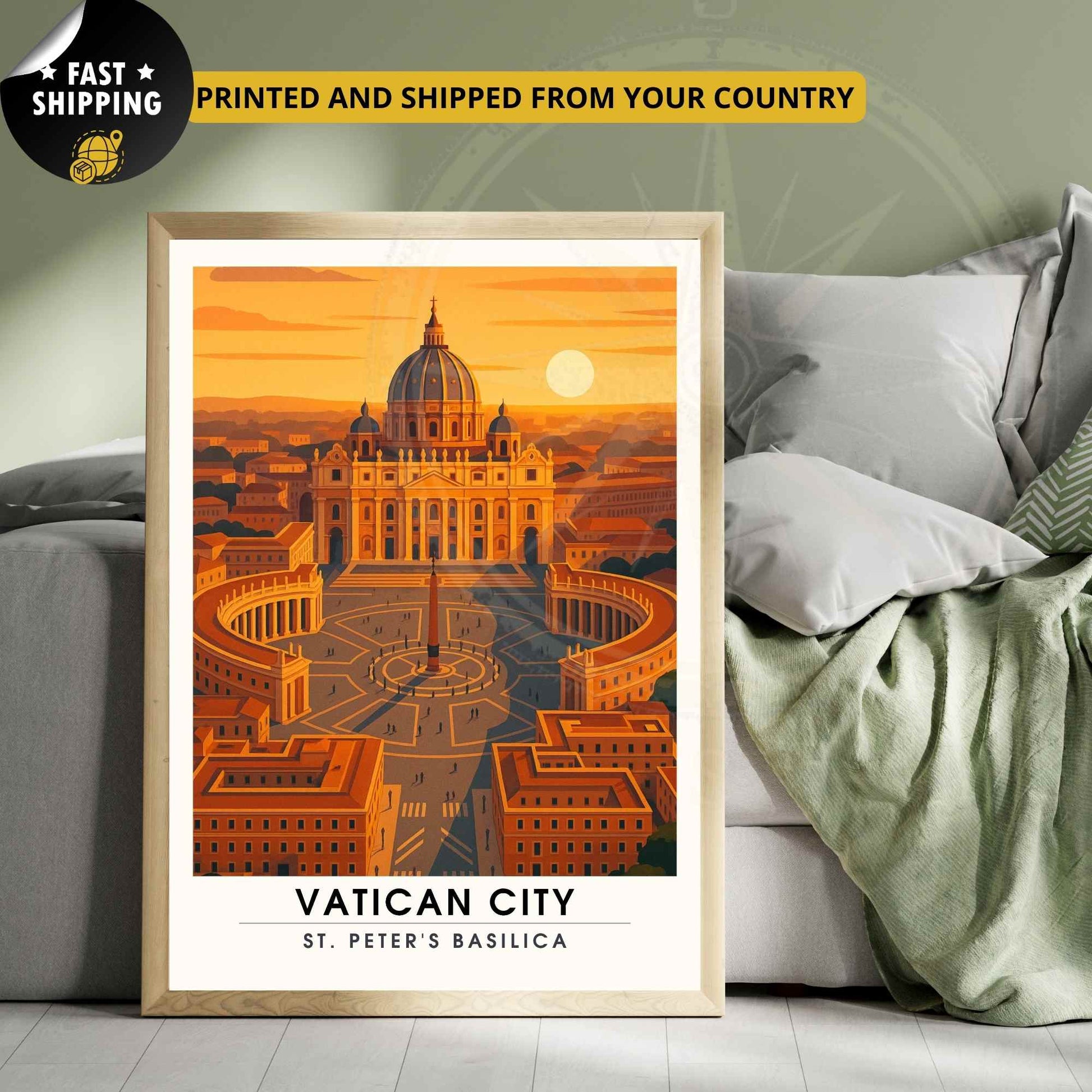 Affiche Vatican | Poster Vatican | Basilique Saint-Pierre