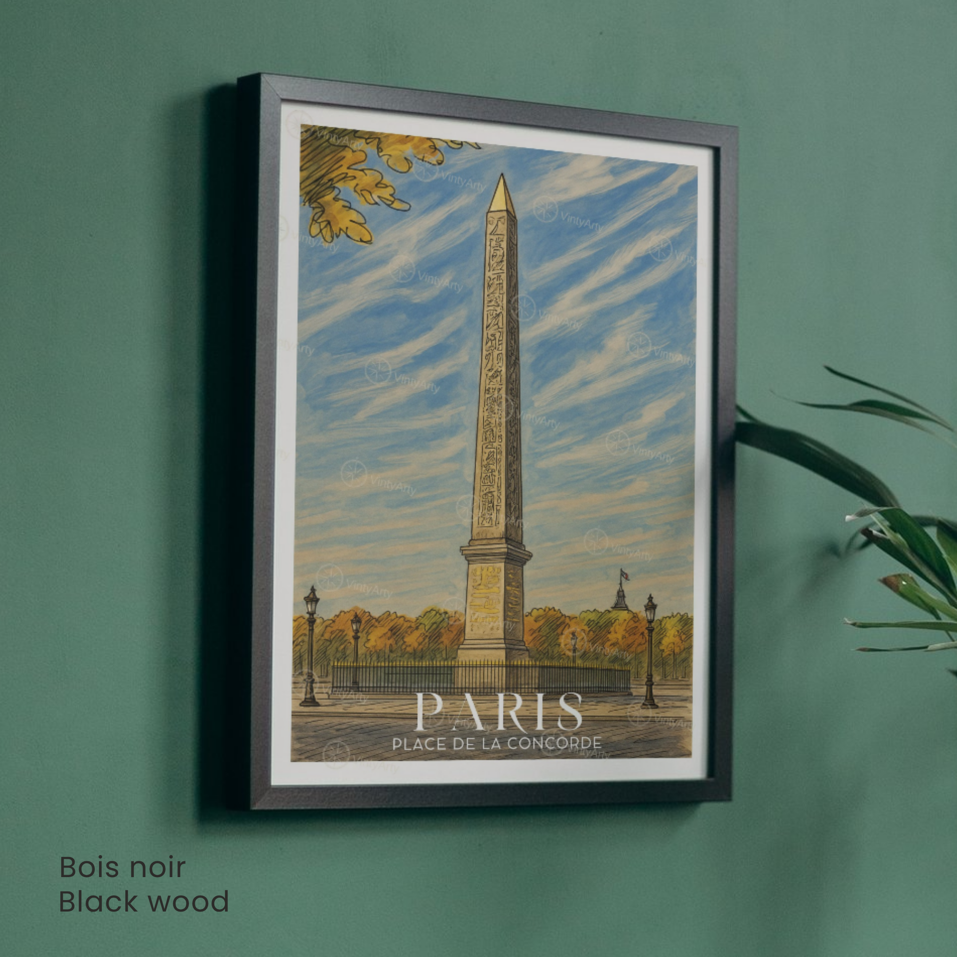 Affiche Paris | Poster Place de la Concorde | Affiche France