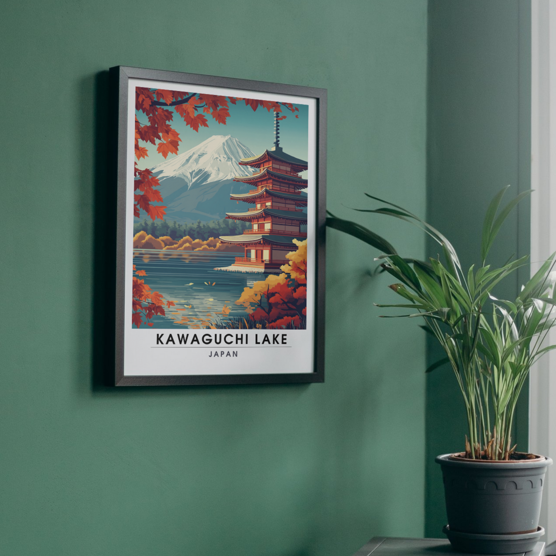 Affiche Kawaguchi Lake| Impression Japan | Affiche Lake