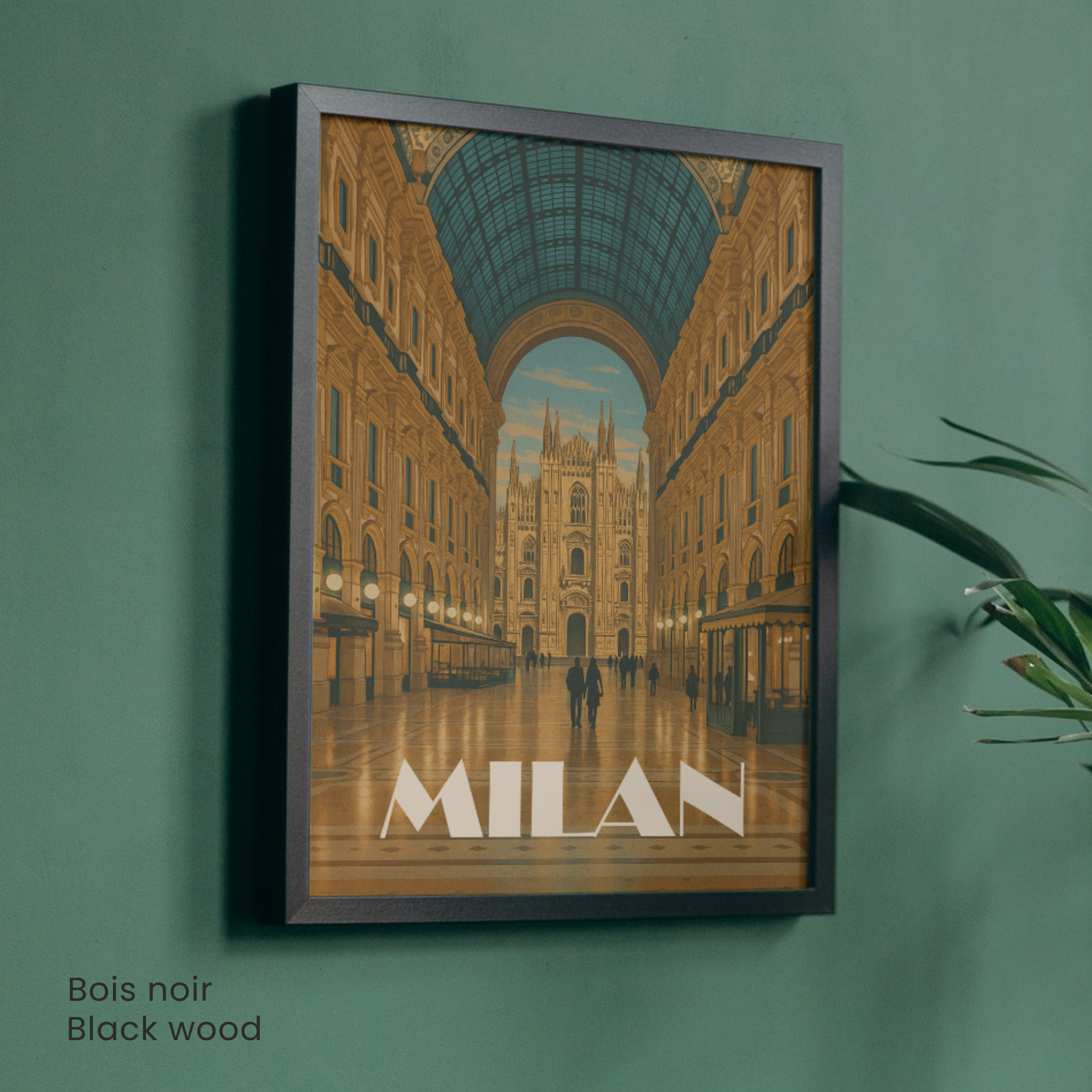 Affiche Milan | Poster de voyage Cathédrale de Milan | Affiche Milan