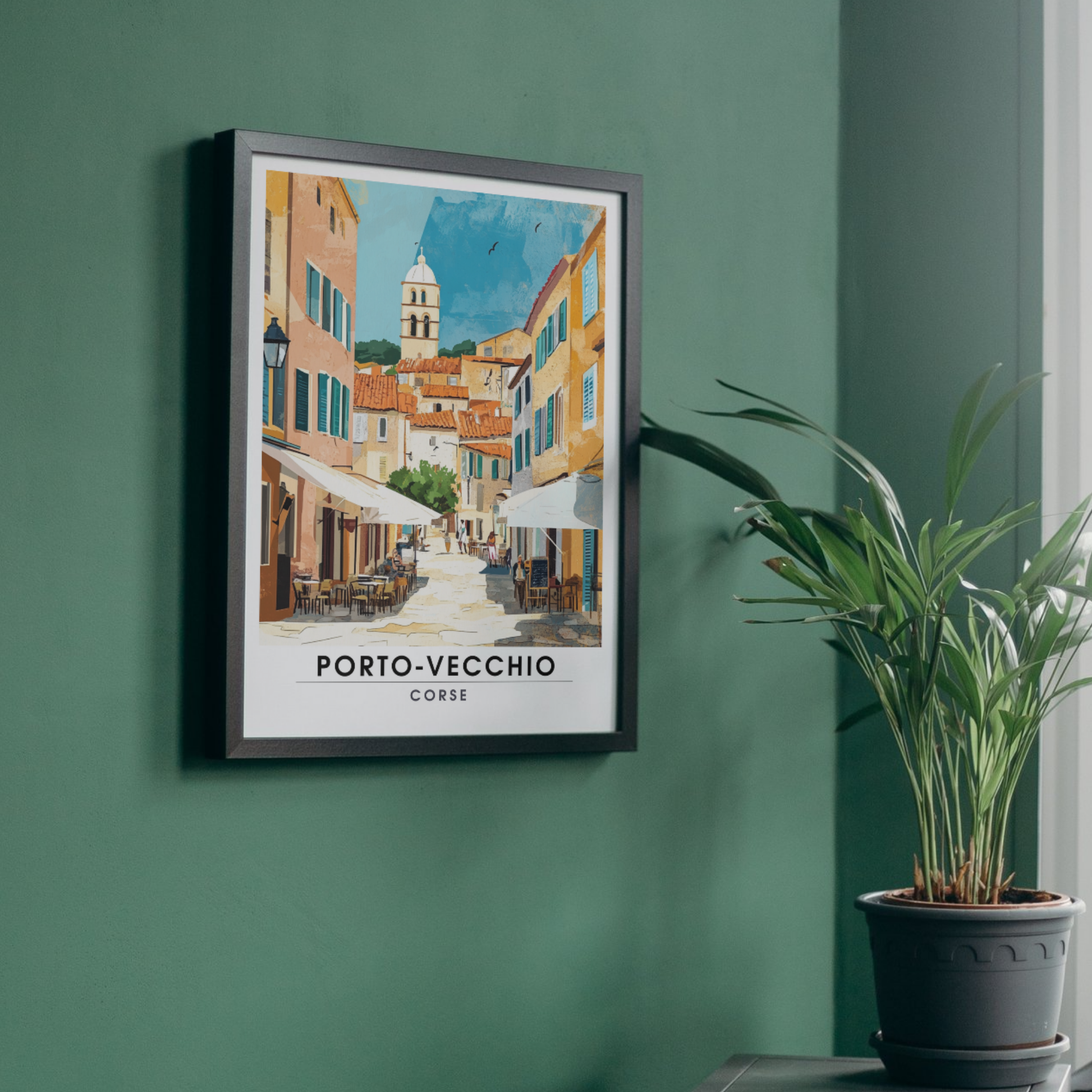Affiche Porto Vecchio | Poster décoratif Corse | Affiche Corse