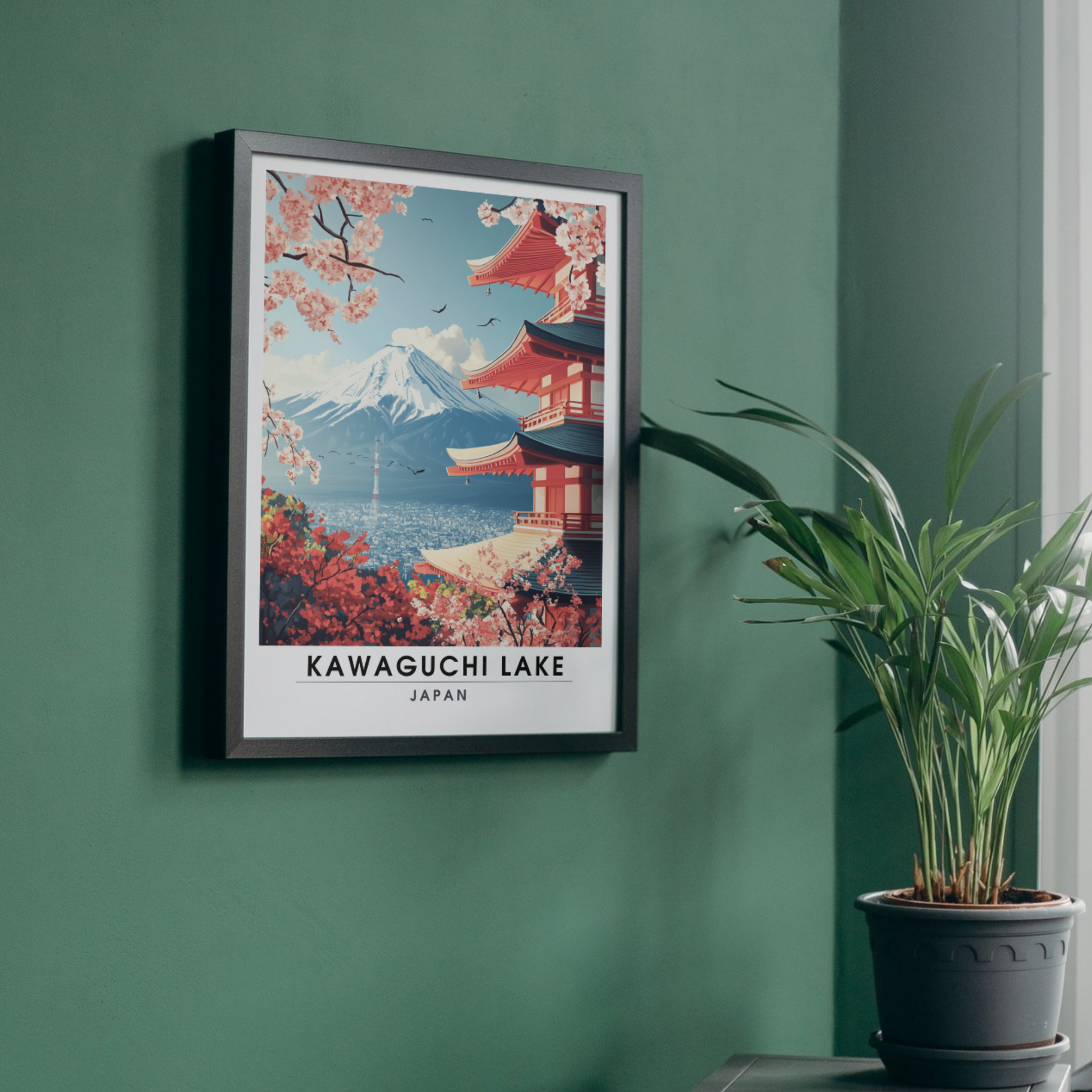 Affiche Kawaguchi Lake| Impression Japan | Affiche Lake