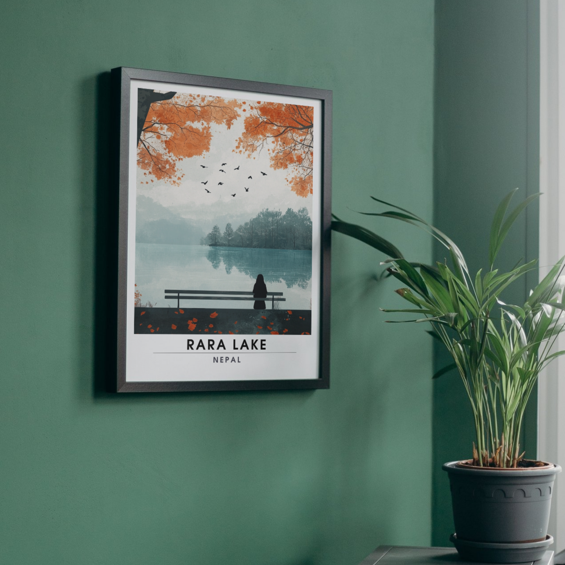 Affiche Rara Lake | Impression Nepal | Affiche Lake