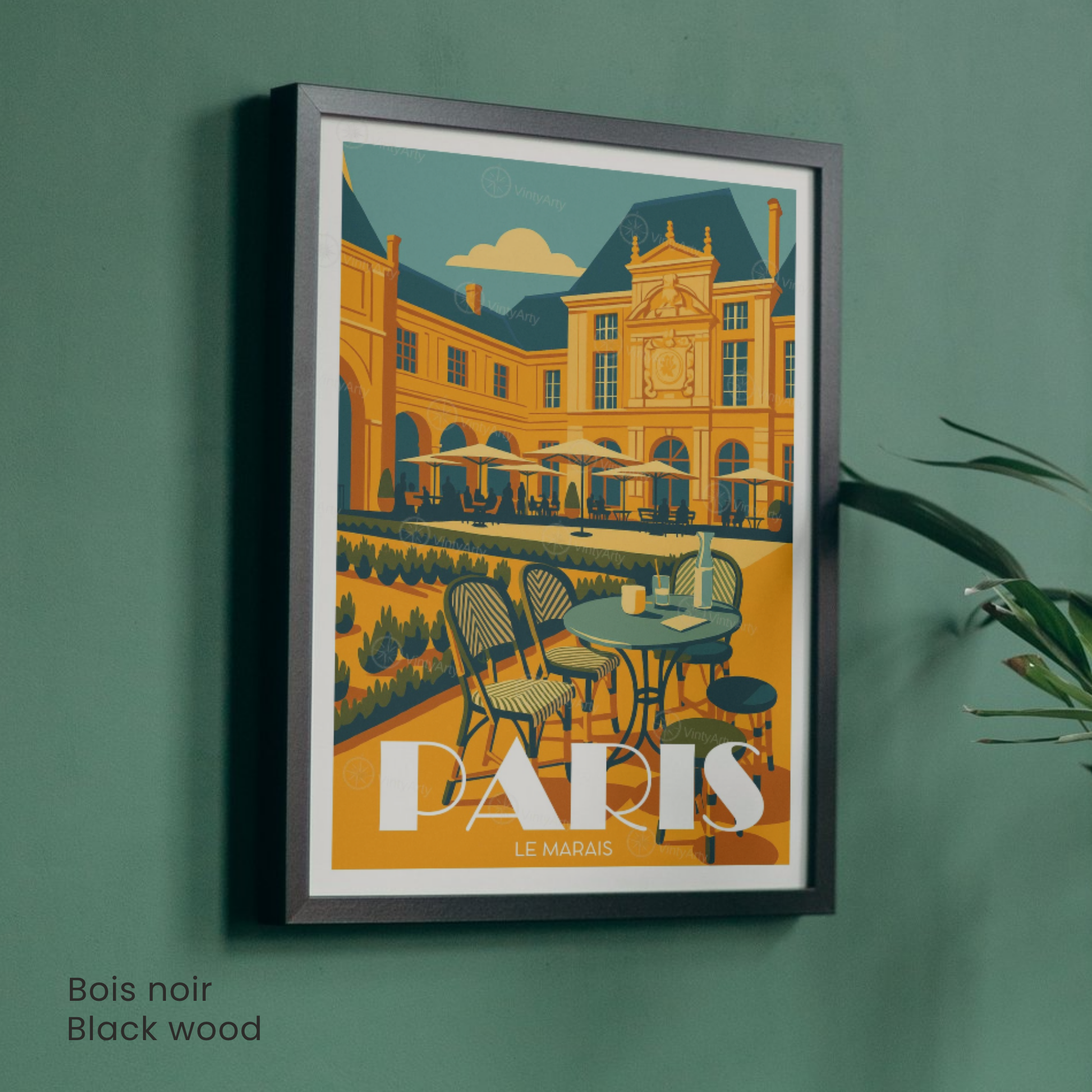 Affiche Paris | Poster Le Marais | Affiche France