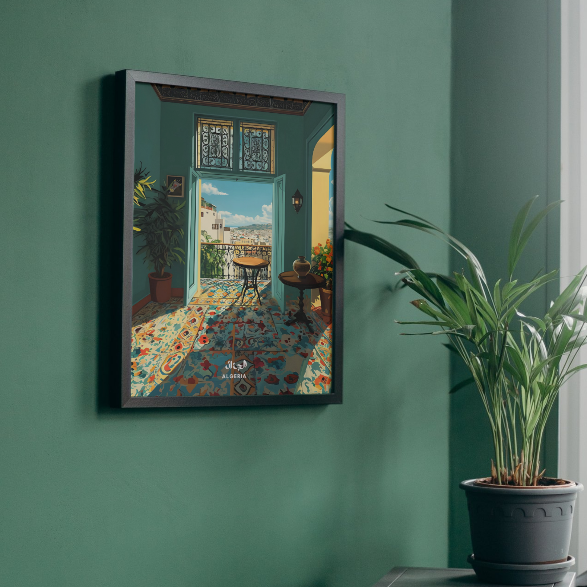 Affiche Casbah | Poster de voyage Alger | Affiche Algérie