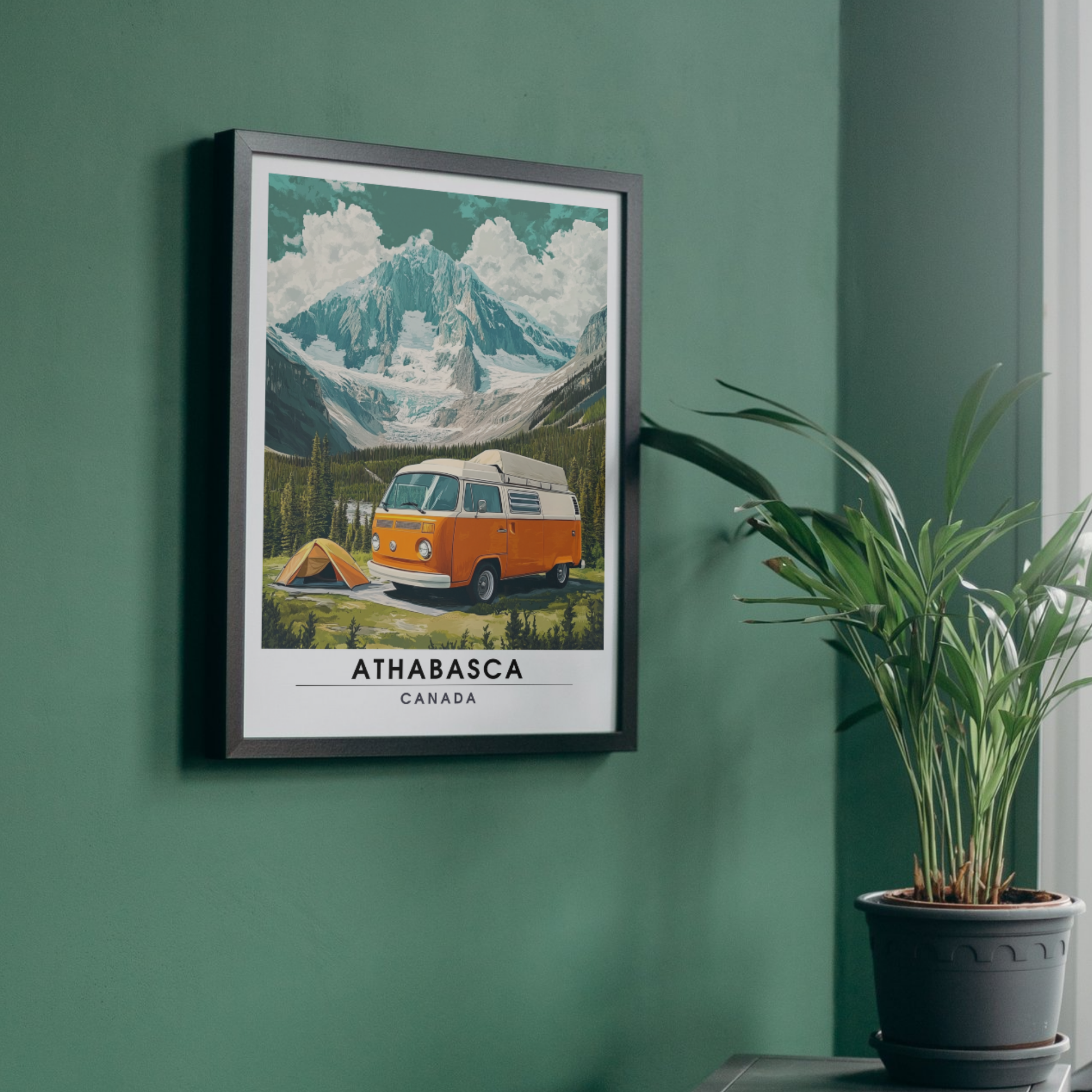 Affiche Glacier du athabasca | Poster de voyage Canada | Affiche Canada