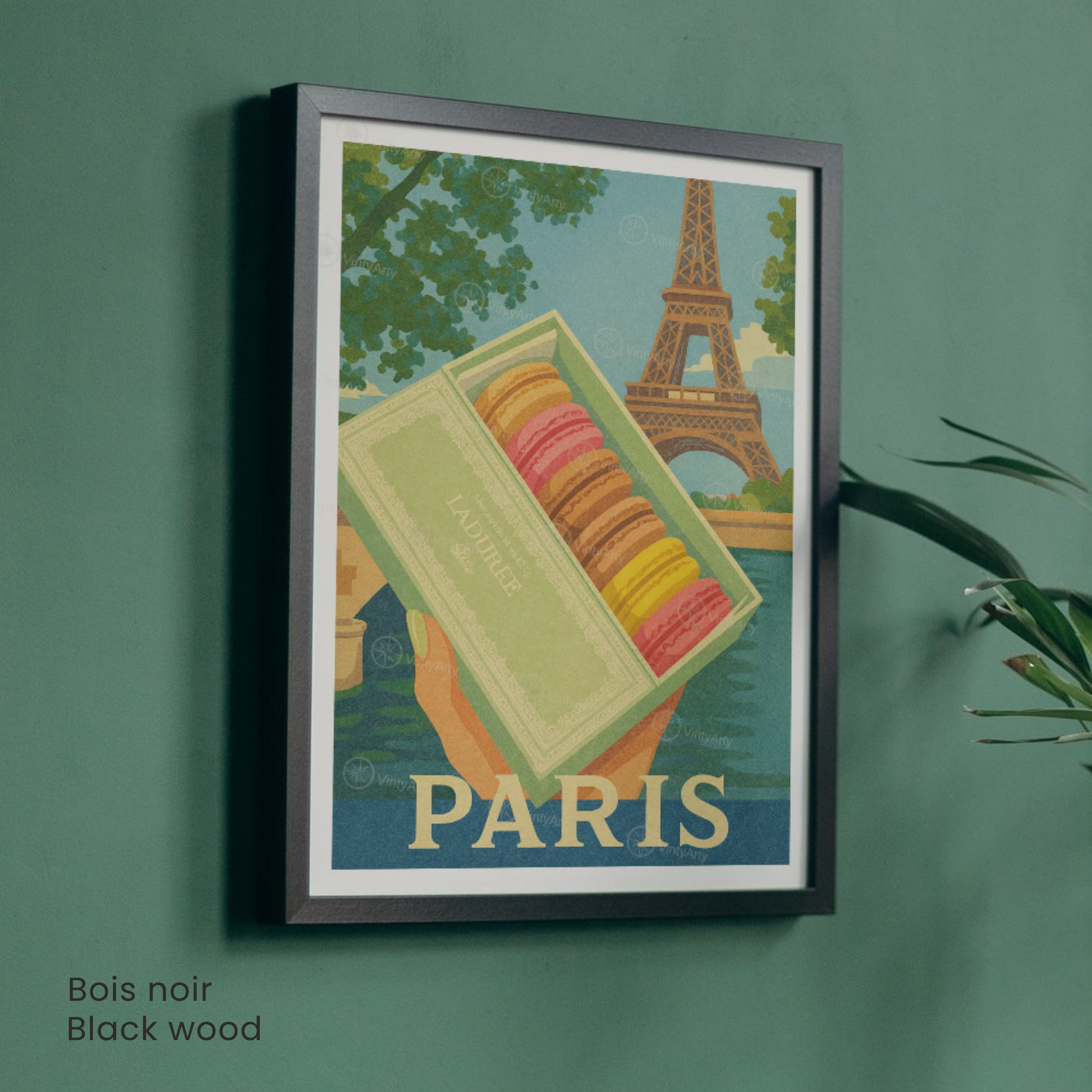 Affiche Paris | Poster macaron | Affiche France