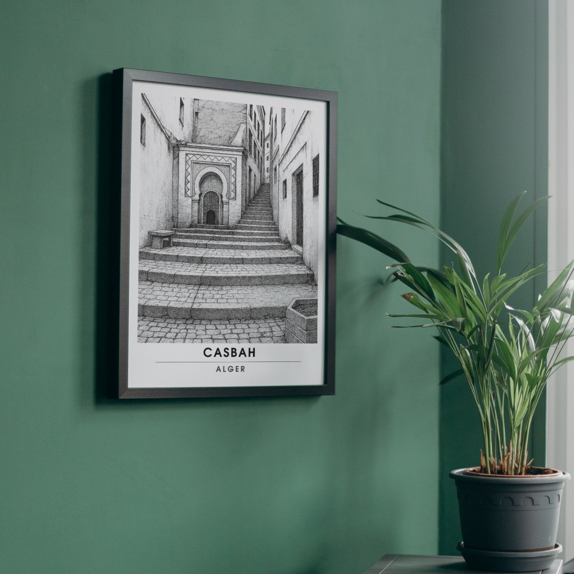 Affiche Casbah | Impression de voyage Alger | Affiche Algérie
