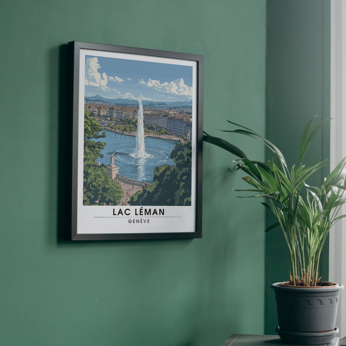 Affiche Lac léman | Impression Suisse | Affiche Suisse