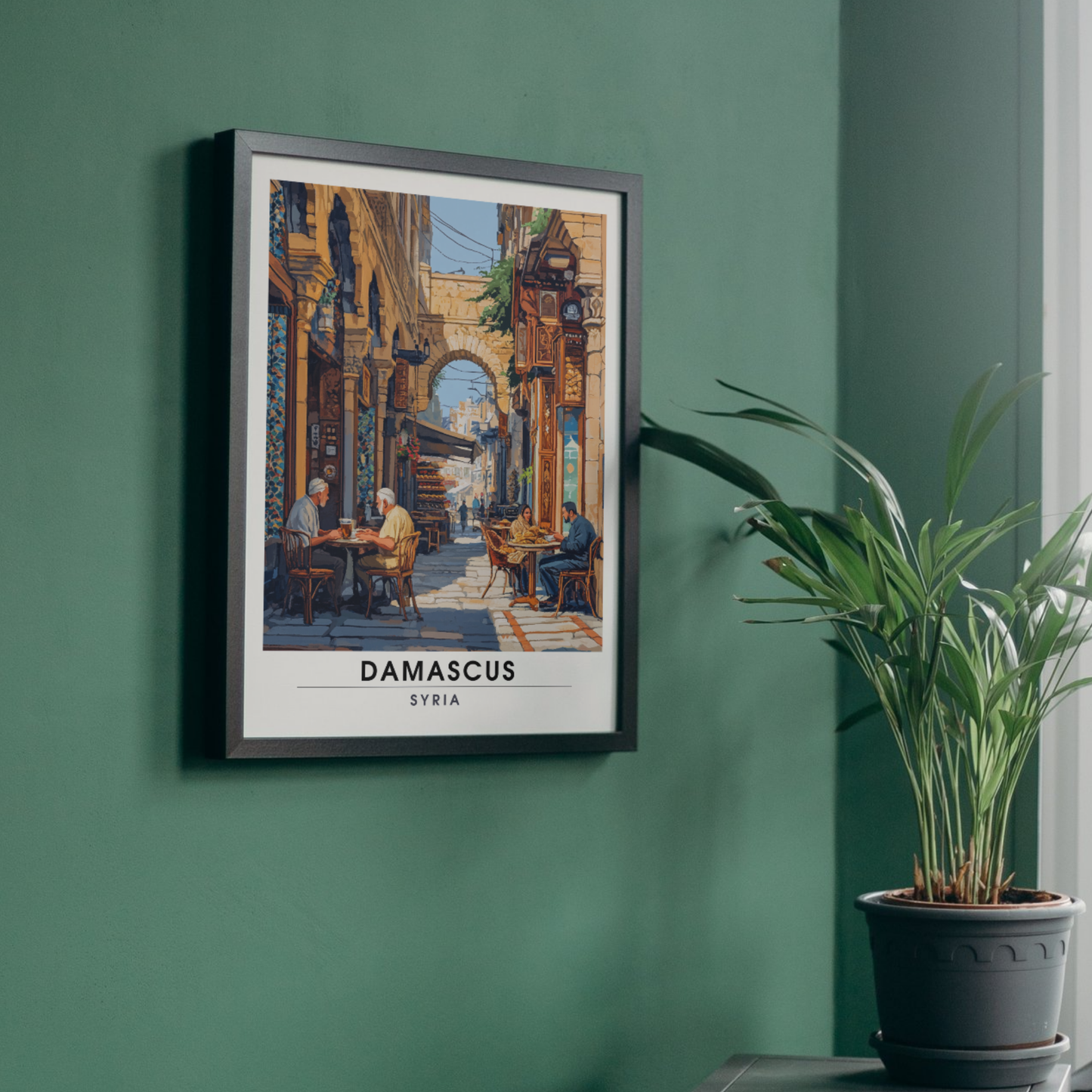 Affiche de voyage Damas | Poster Damas | Affiche Syrie