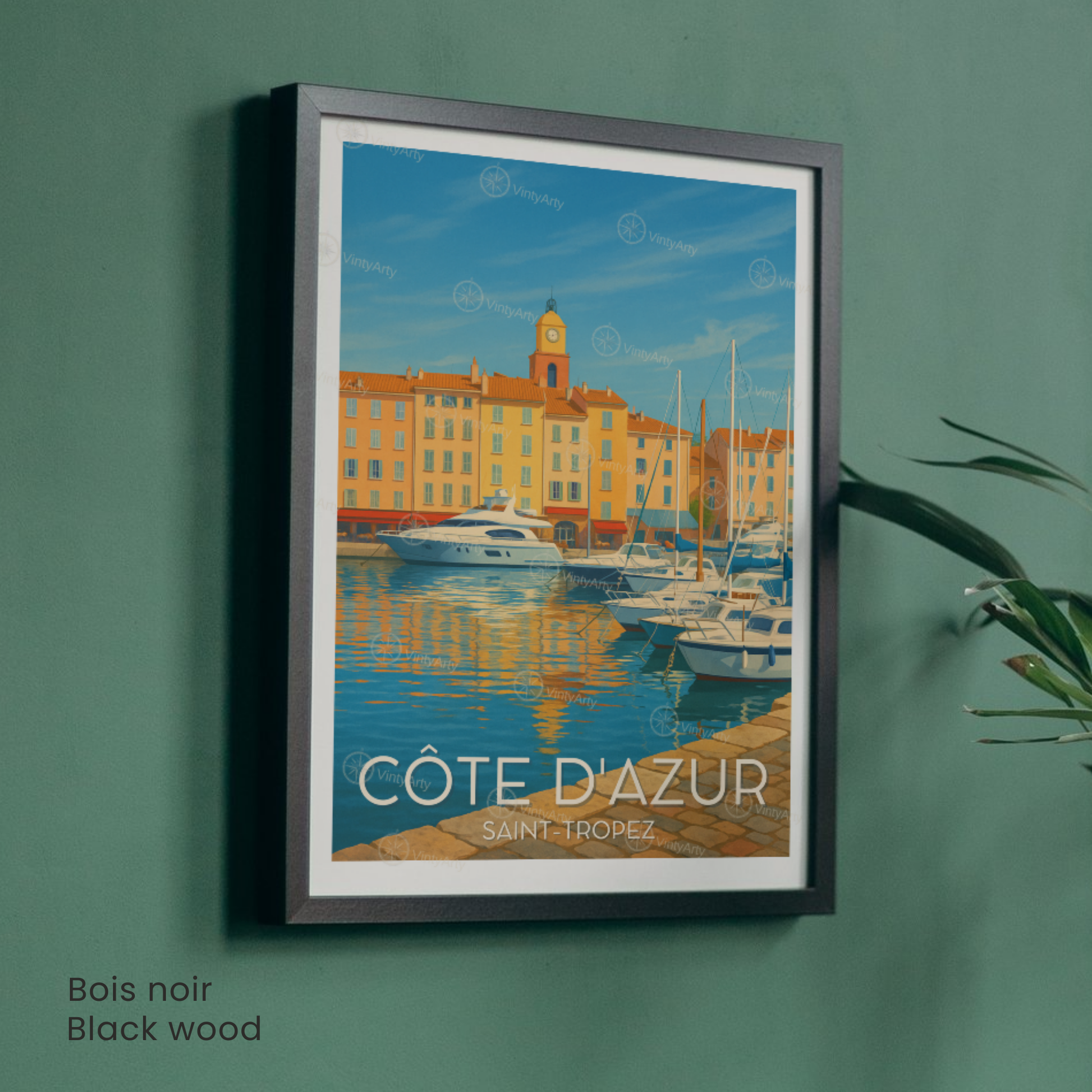 Affiche Côte d’Azur | Impression de voyage Côte d’Azur | Affiche France