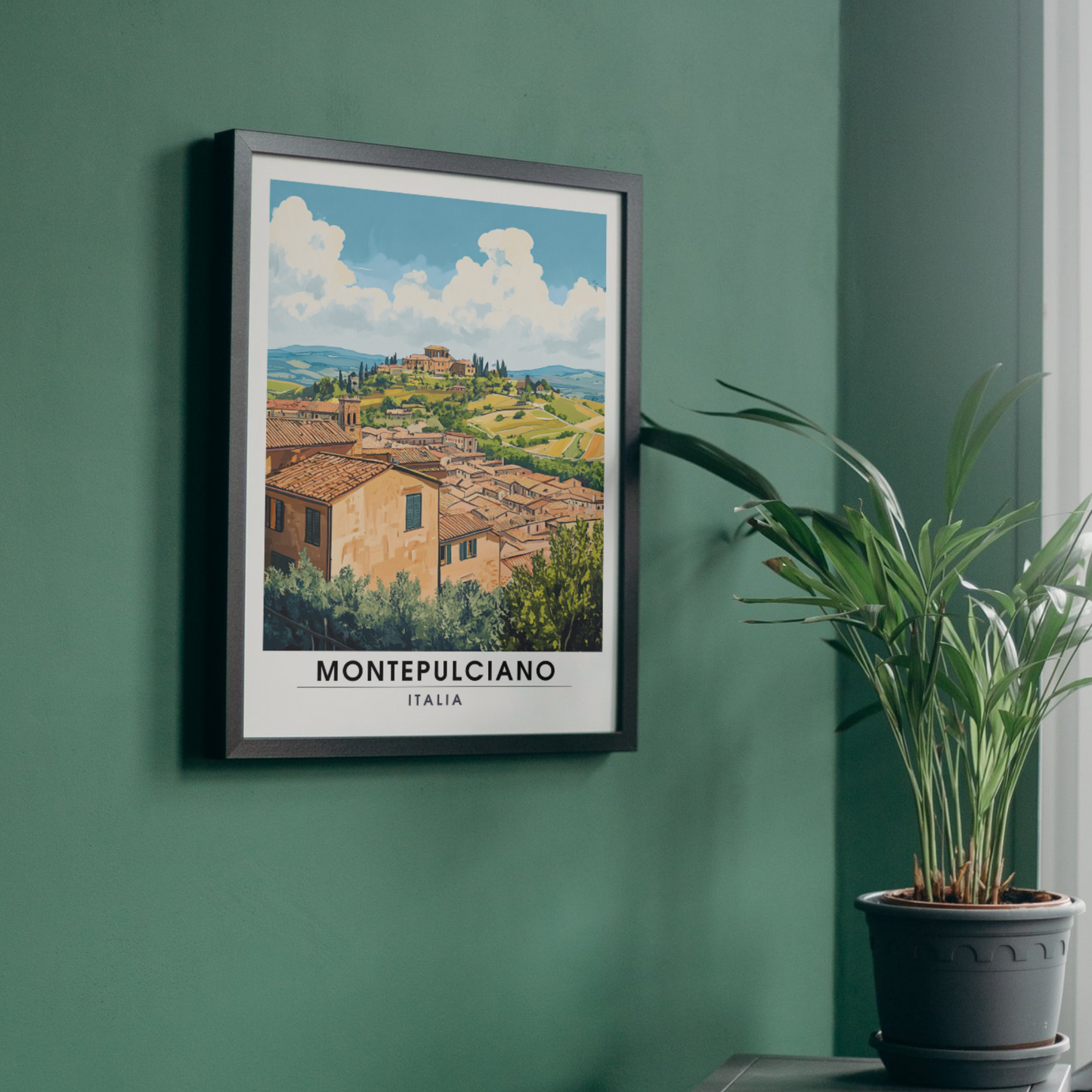 Affiche Montepulciano | Impression Montepulciano, Italie | Impression Italie (Copie)