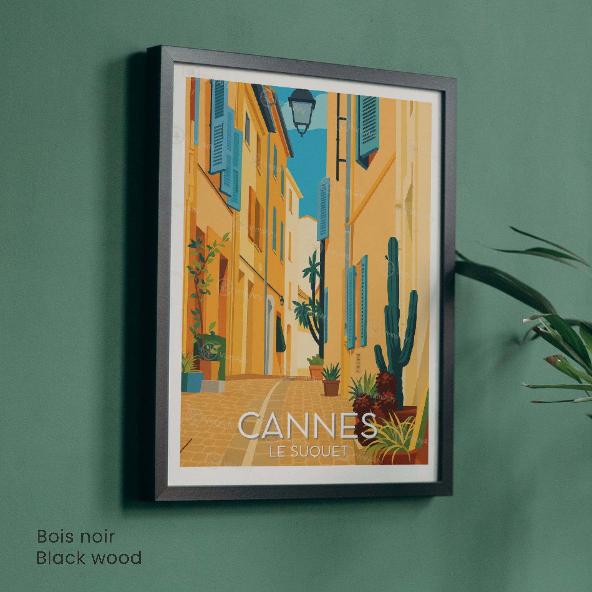 Affiche Cannes | Poster déco Le Suquet | Affiche France