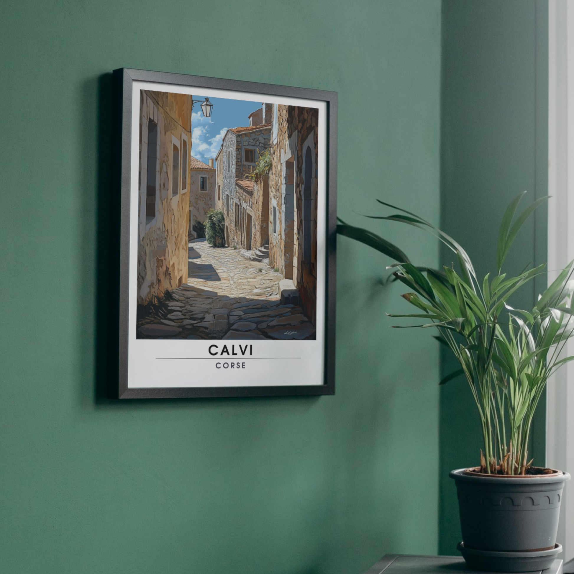 Affiche Calvi | Impression de voyage Corse | Affiche Corse