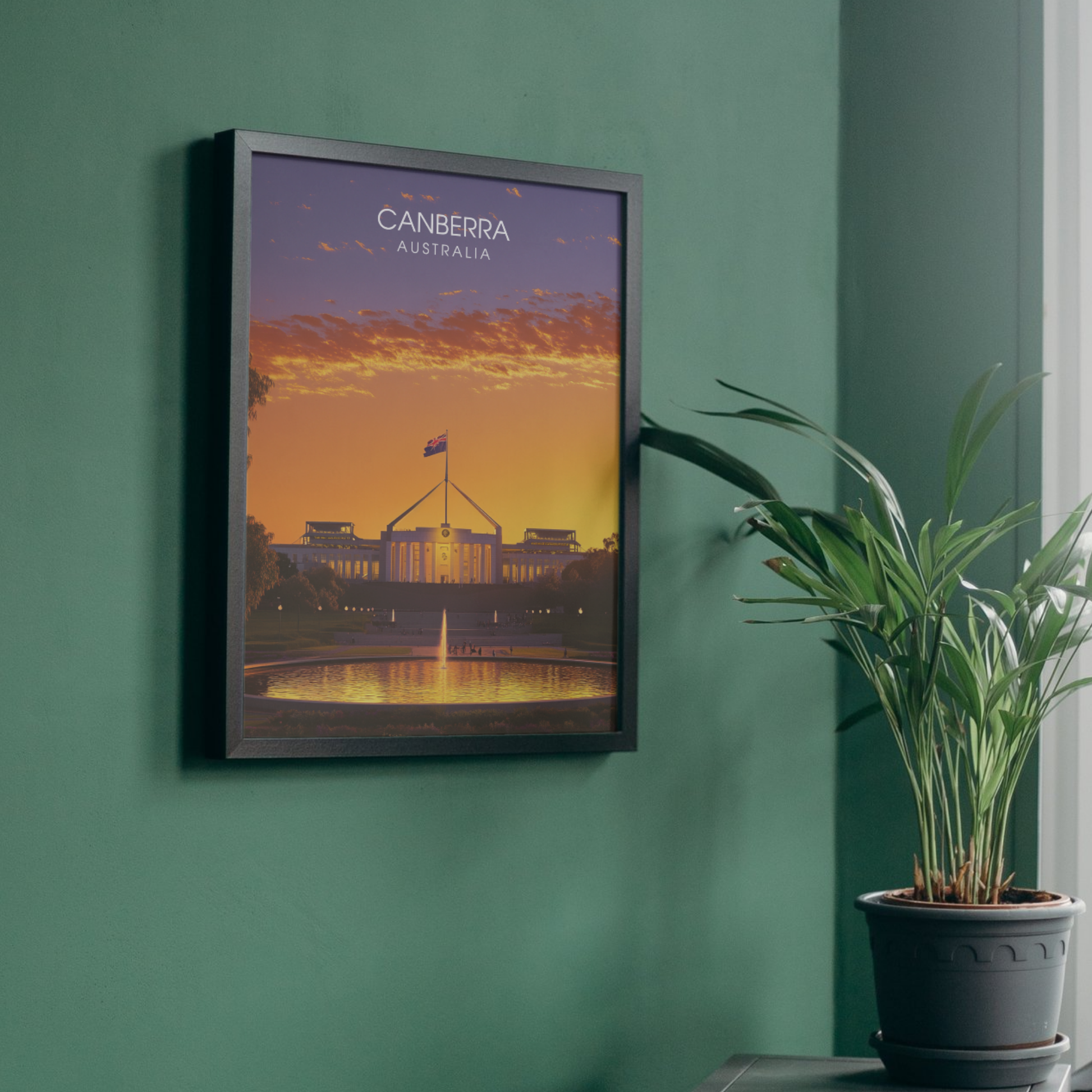 Affiche Canberra | Impression de voyage Australie | Affiche Australie